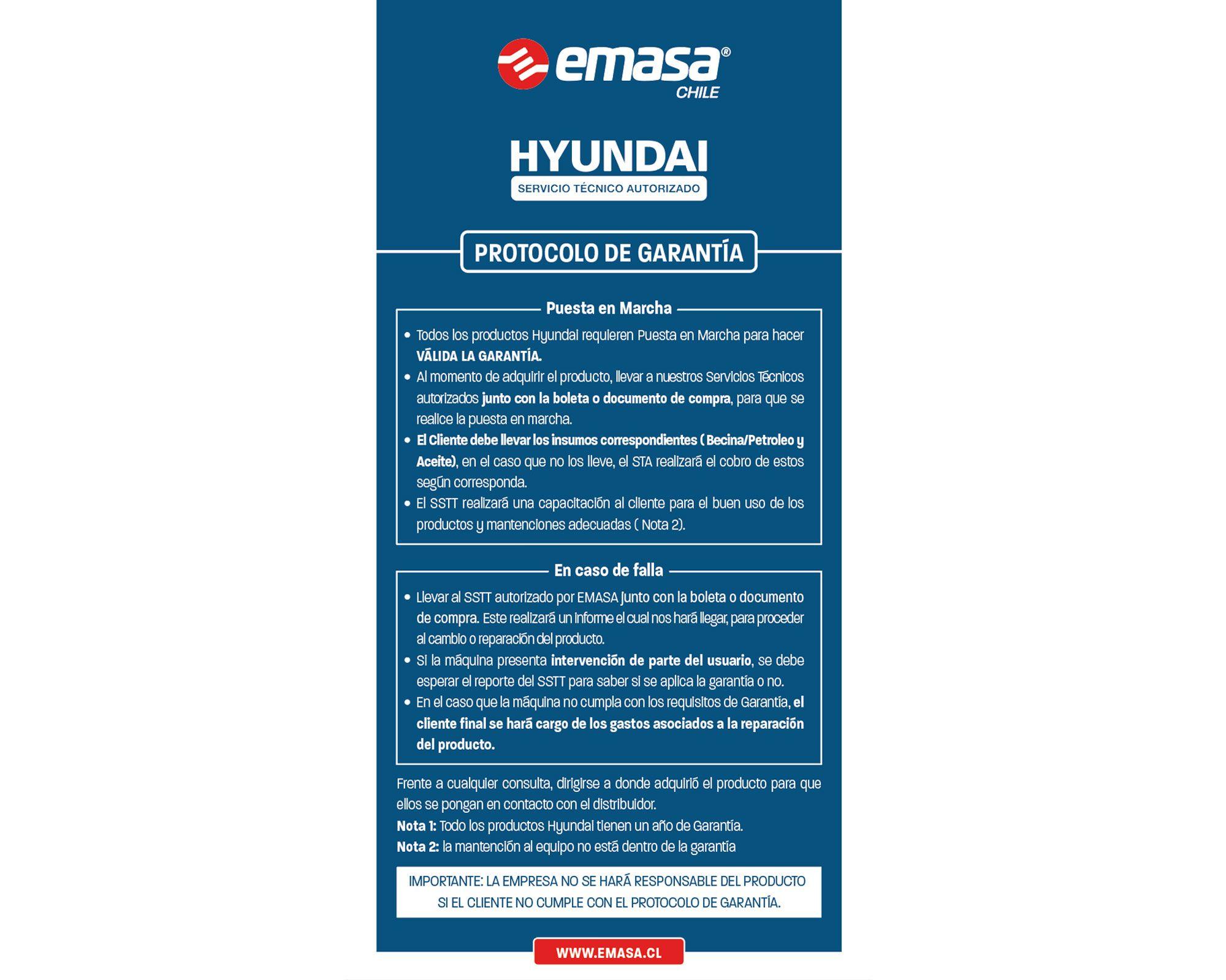 Generador a gasolina eléctrico/manual 2800W 15 lt 82HYG4050E Hyundai-9