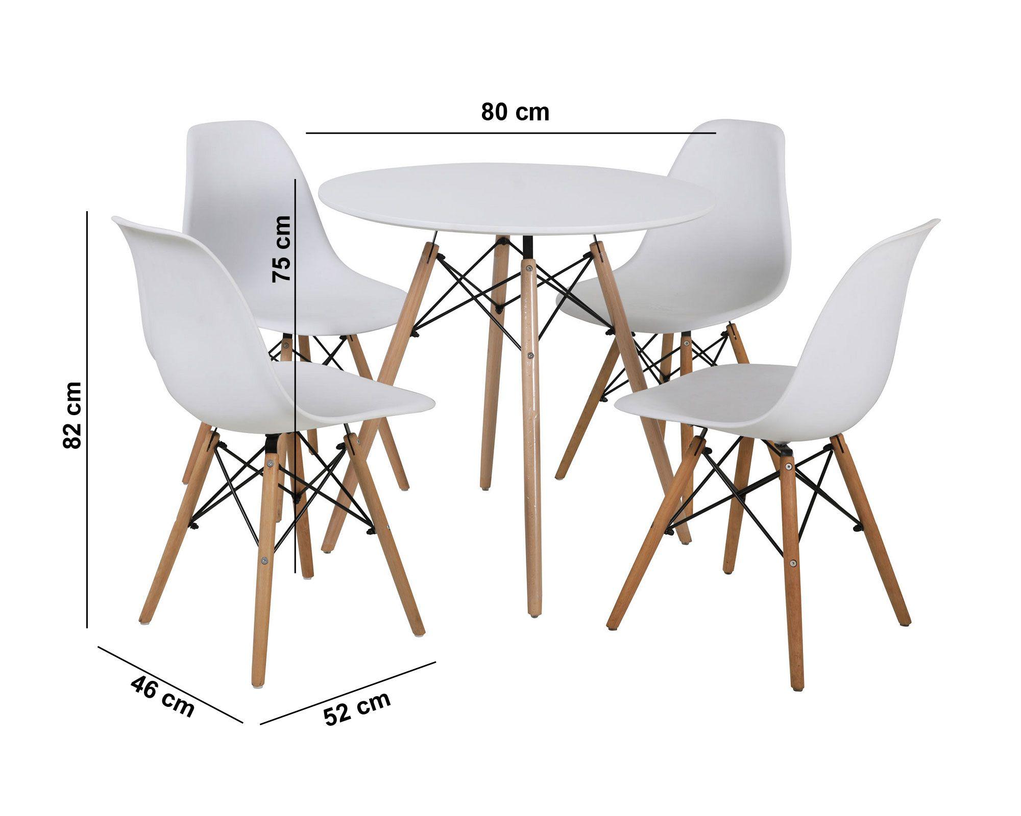 Comedor + 4 sillas Atrilsb III blanco M+Design-1