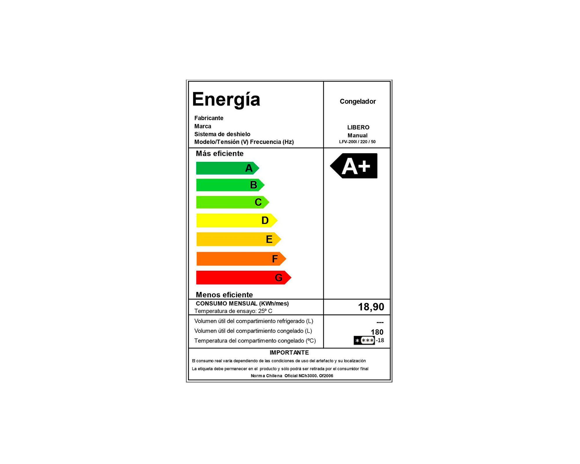 Freezer vertical 180 litros LFV-200I inox Libero-7