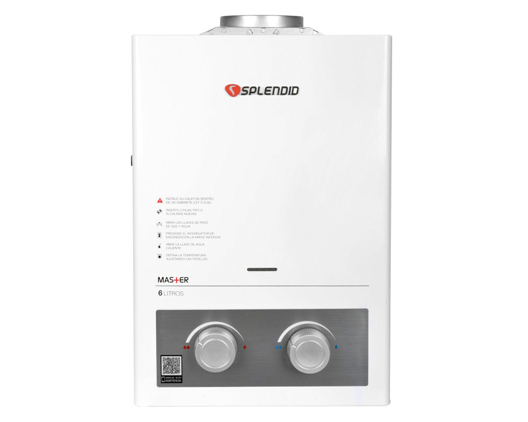 Calefont MV SB 6-1 5 lt tiro natural gas licuado-0