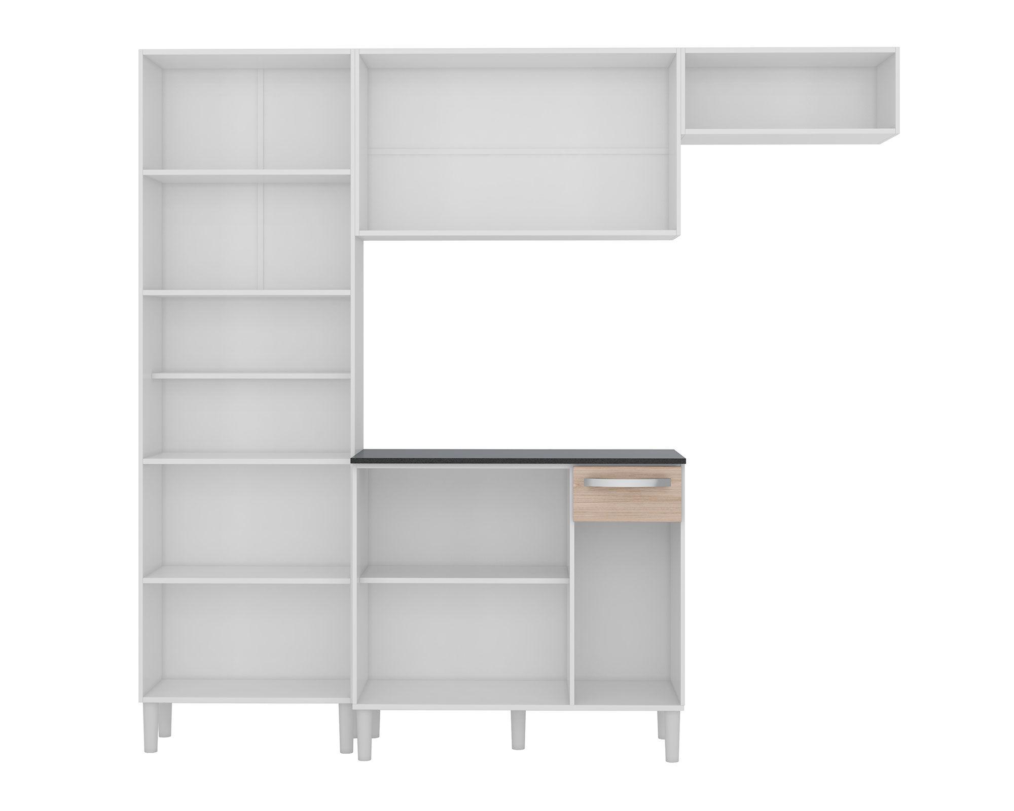Kit cocina 12 puertas 1 cajón Madrid blanco teka Favatex-4