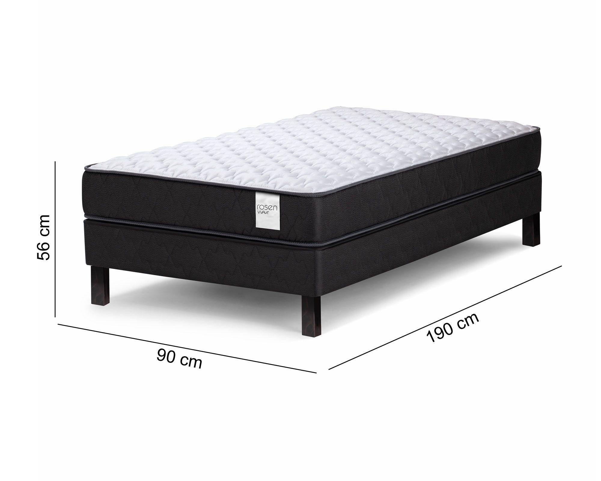 Cama europea 1 plaza x 190 cm Wave Rosen-5