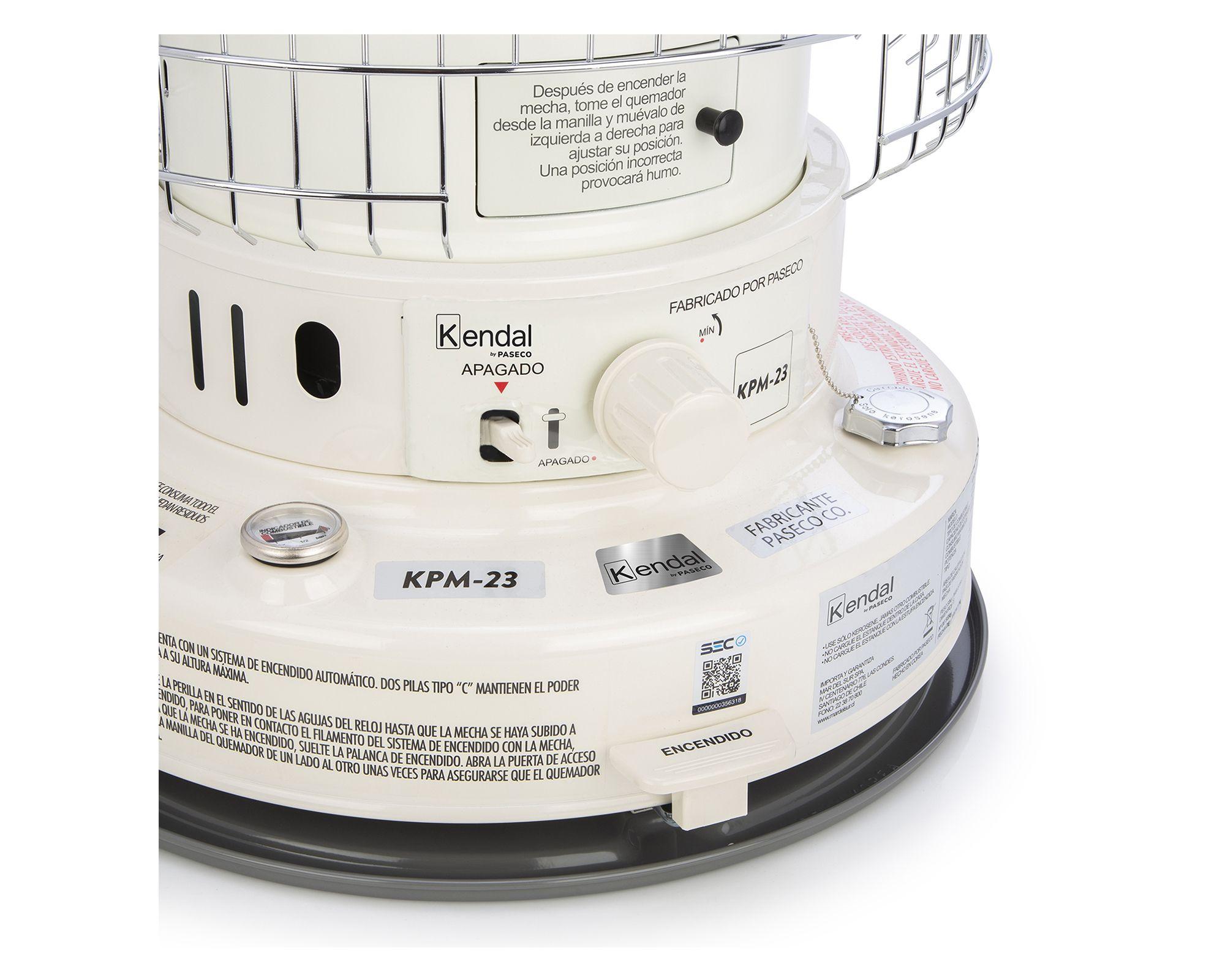 Estufa a parafina 23000 BTU KPM-23 blanco-2