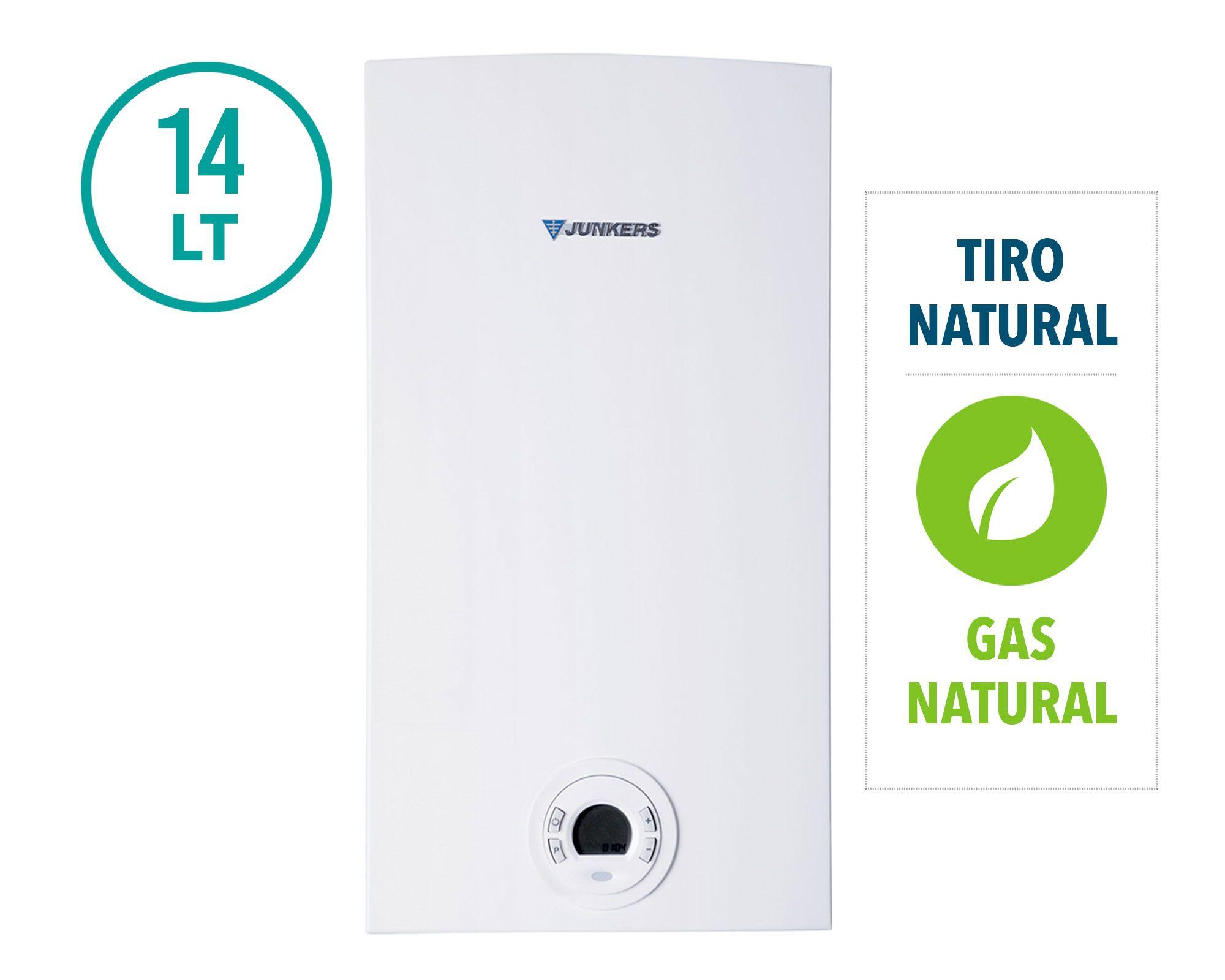 Calefont tiro natural 14 lt gas natural WTD14 Junkers-5