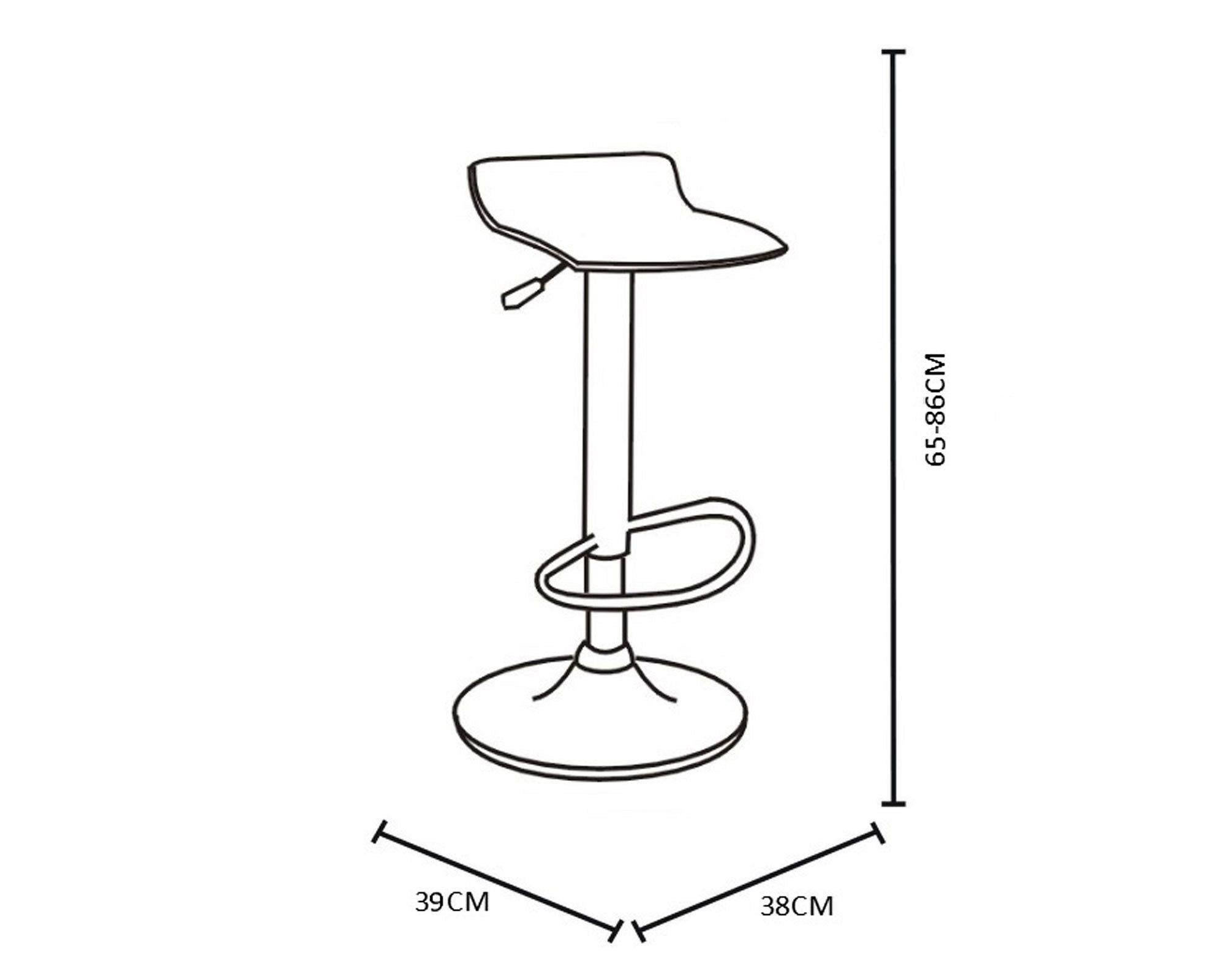 Silla bar Elemí negro 2 unidades M+Design-3