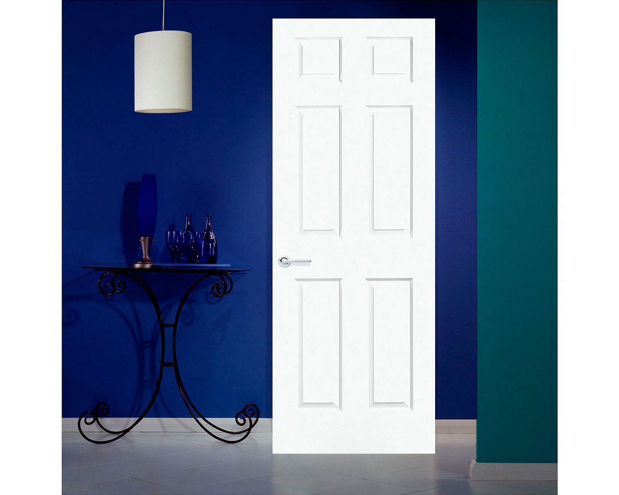 Puerta Interior Sinfonía 75x200 cm Blanca con perforación Masonite-0