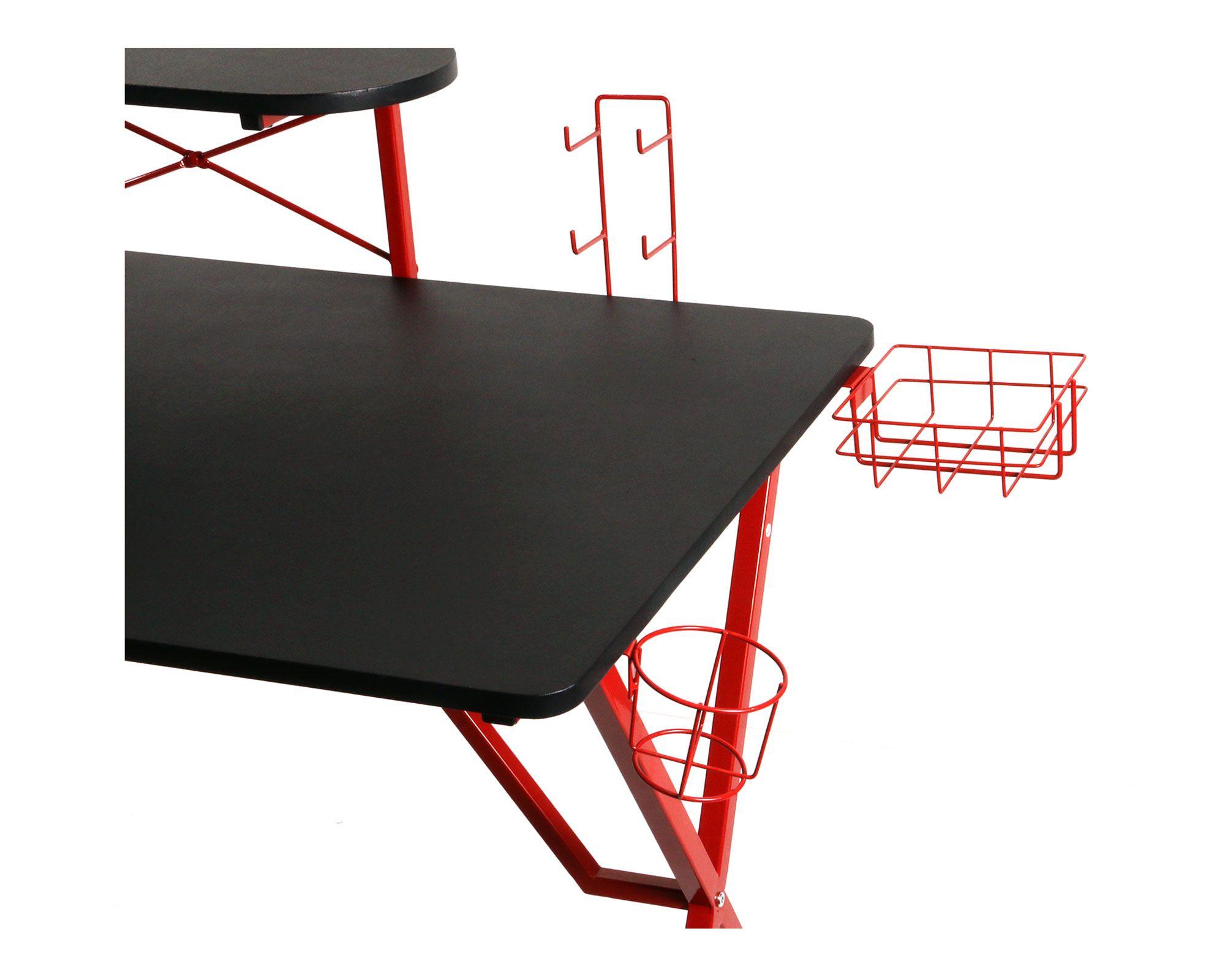 Escritorio Gamer rojo/negro M+Design-2
