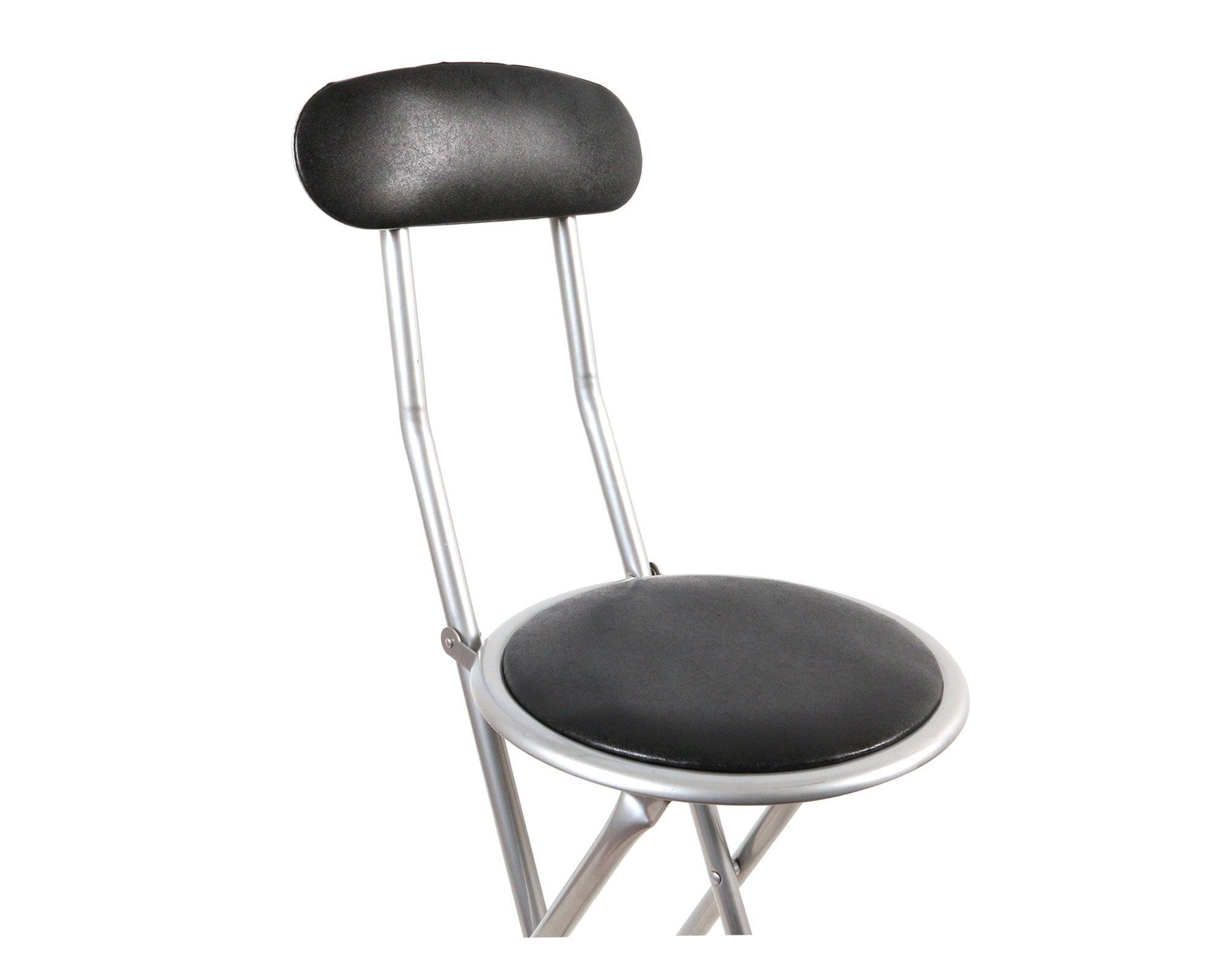 Silla bar plegable negro M+Design-3