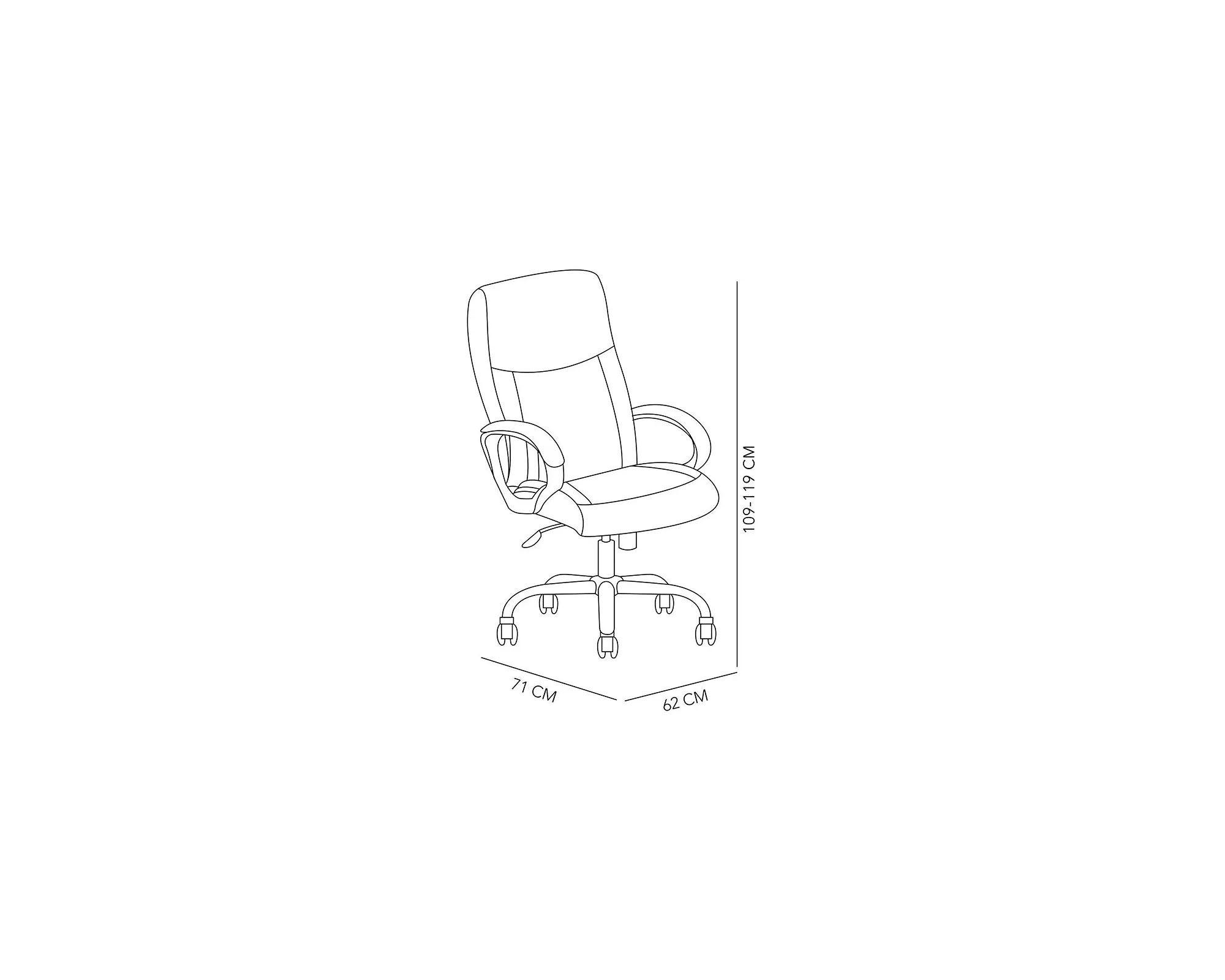 Silla de escritorio ejecutiva 6310 negro M+Design-7