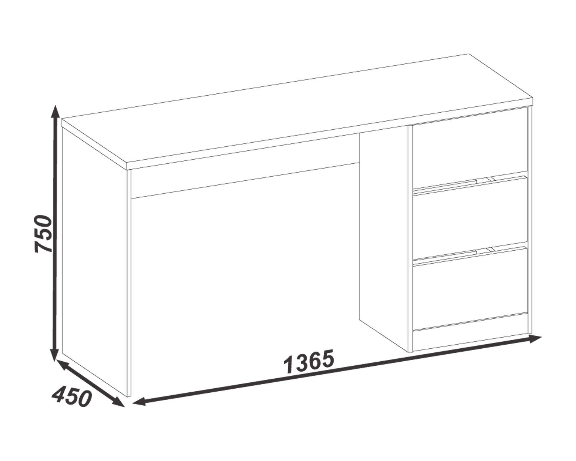Escritorio blanco M+Design-2