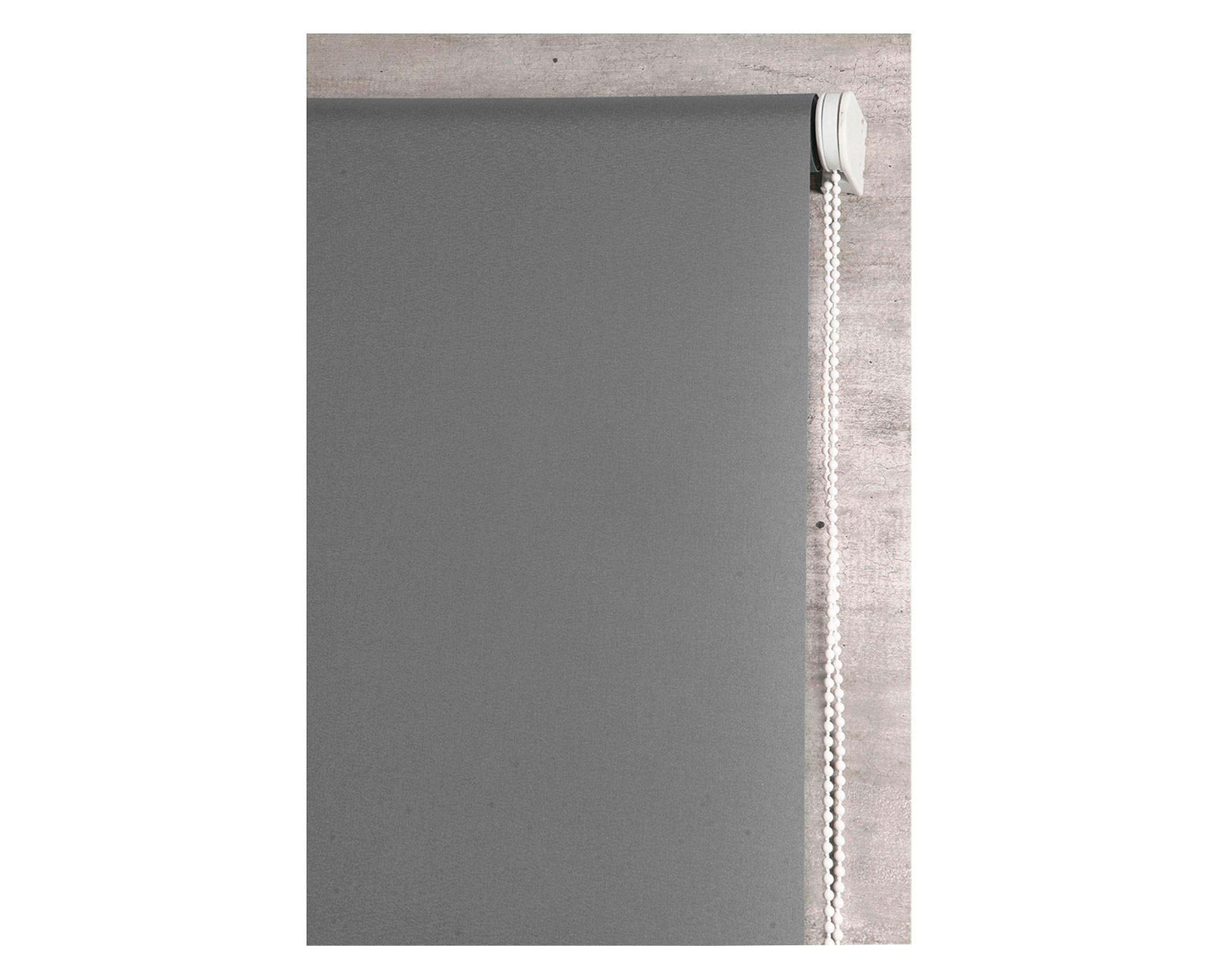Cortina roller blackout 100x165 cm gris oscuro Cotidiana-1