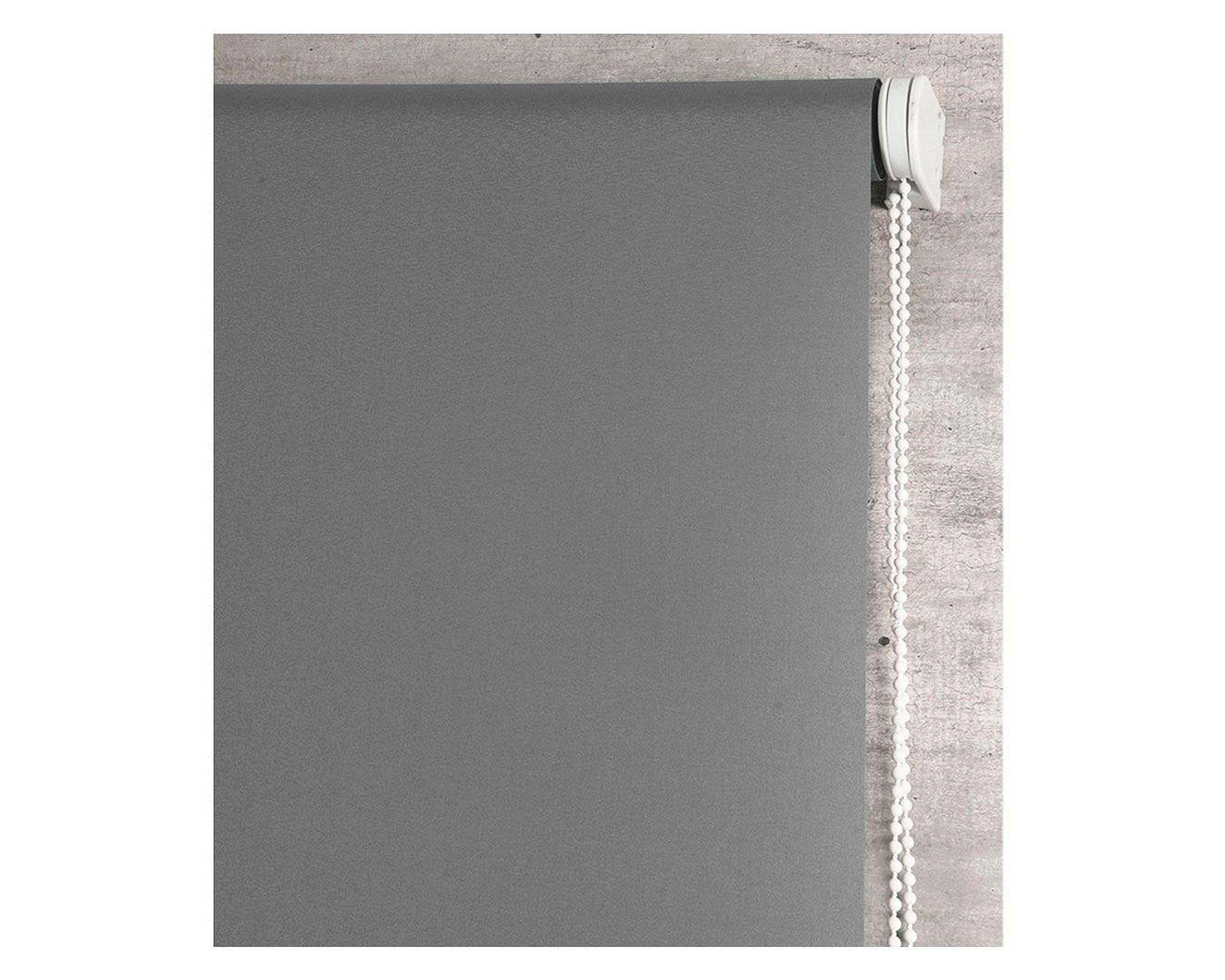 Cortina roller blackout 100x165 cm gris oscuro Cotidiana-3