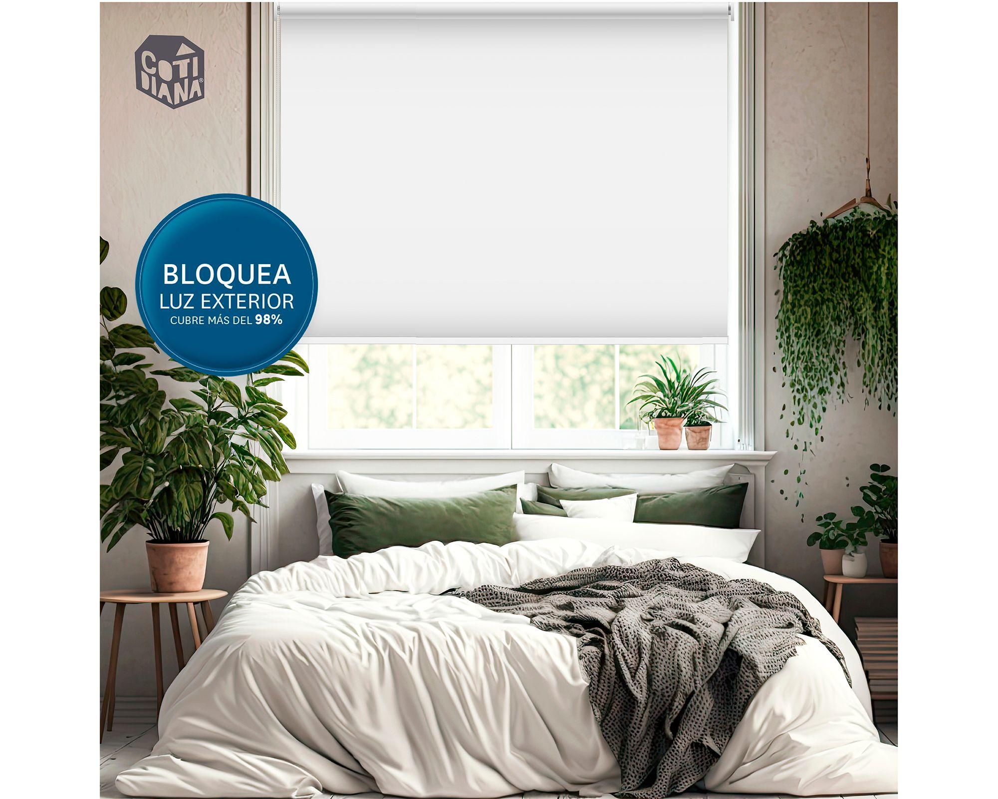 Cortina roller blackout 100x165 cm gris oscuro Cotidiana-6