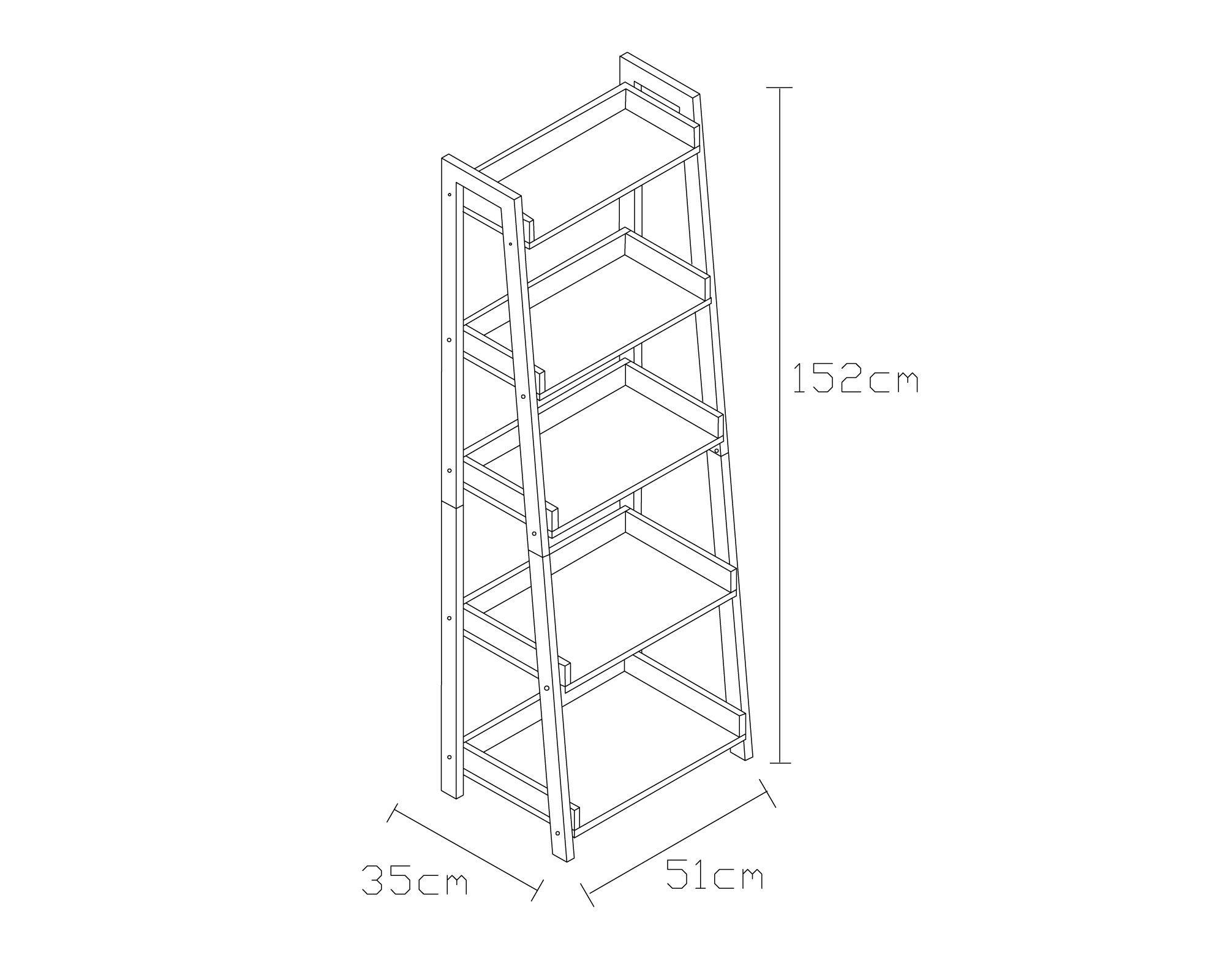 Librero escalera 2.0 negro M+Design-5