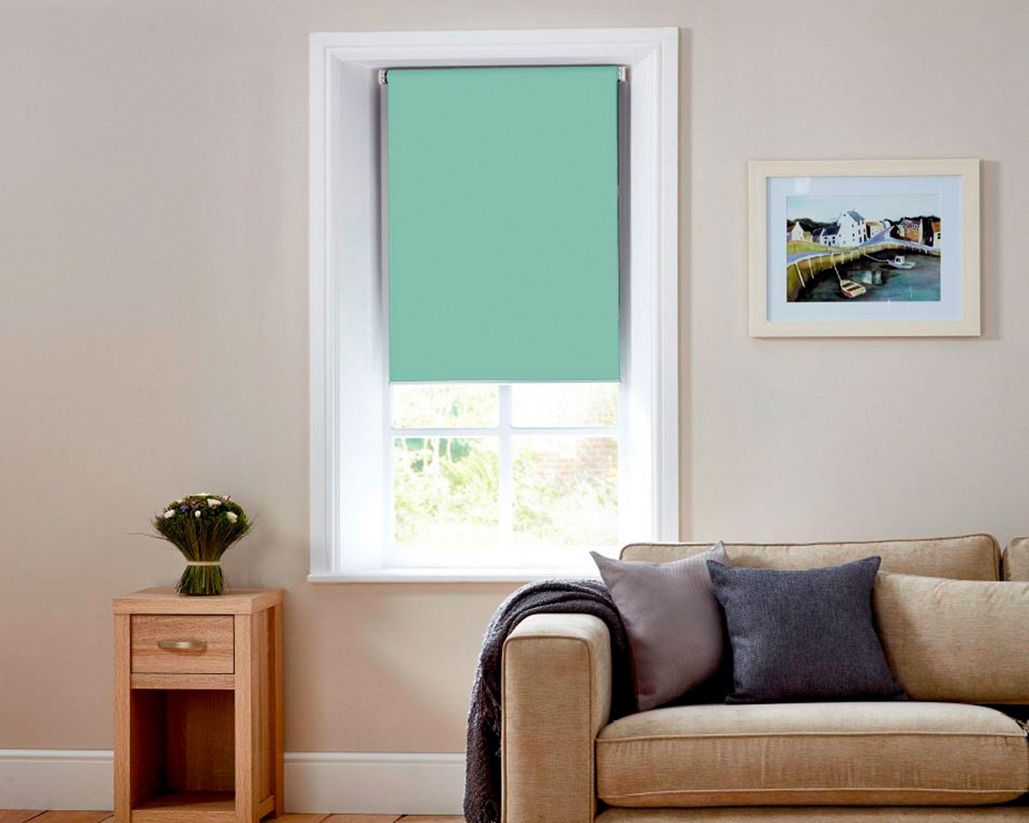 Cortina roller blackout 80x165 cm menta Cotidiana-1