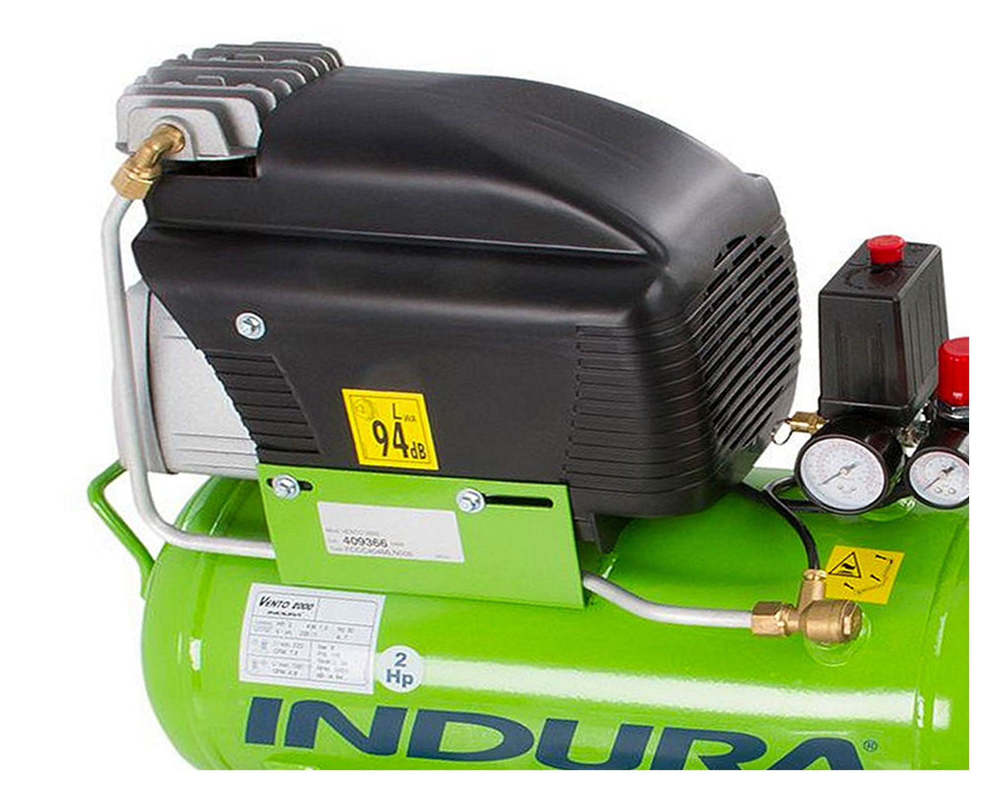 Compresor 2 HP 24 lt Vento 2000 Indura-1