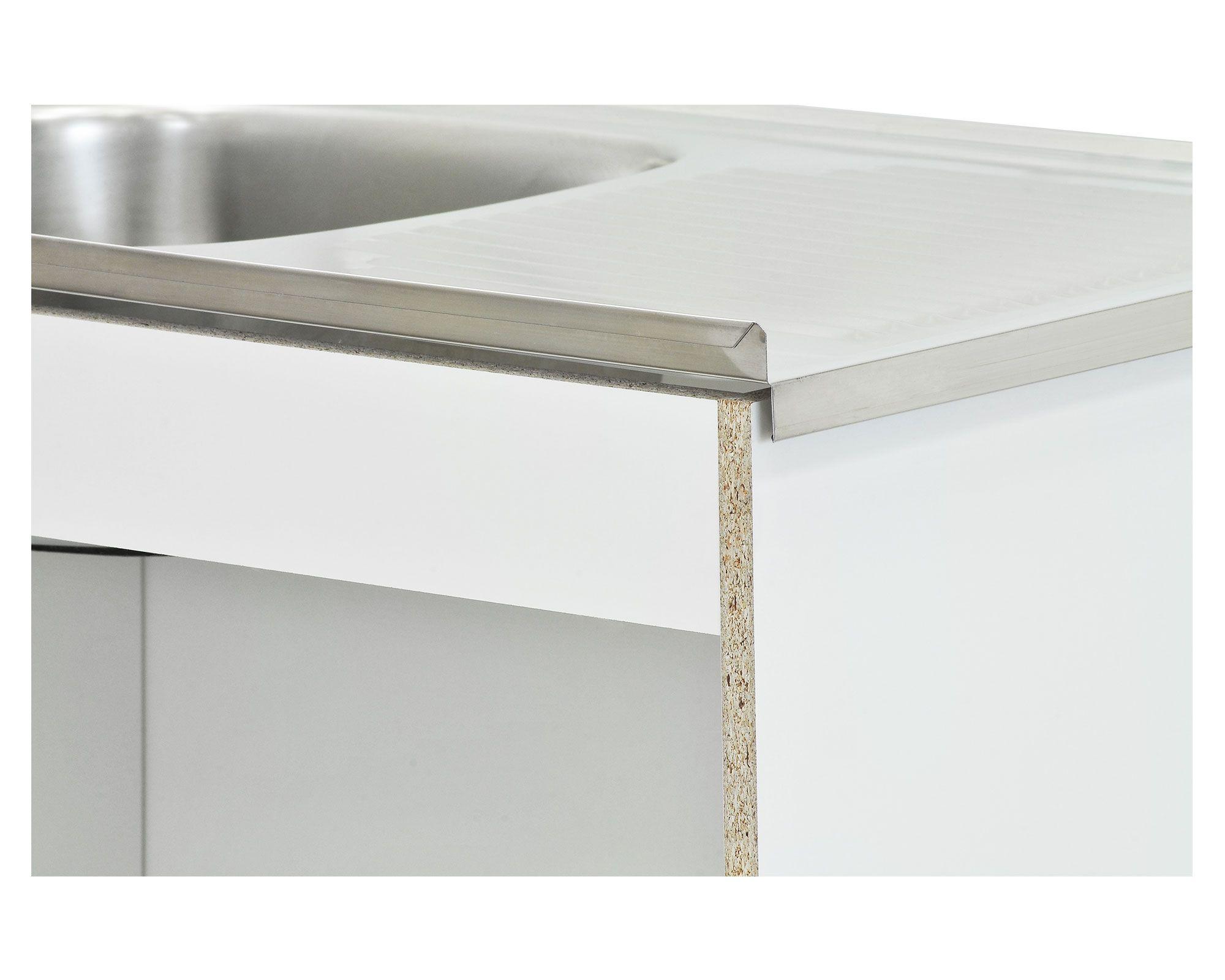 Mueble base lavaplatos ED 3 puertas 1 cajón blanco Mobikit-2