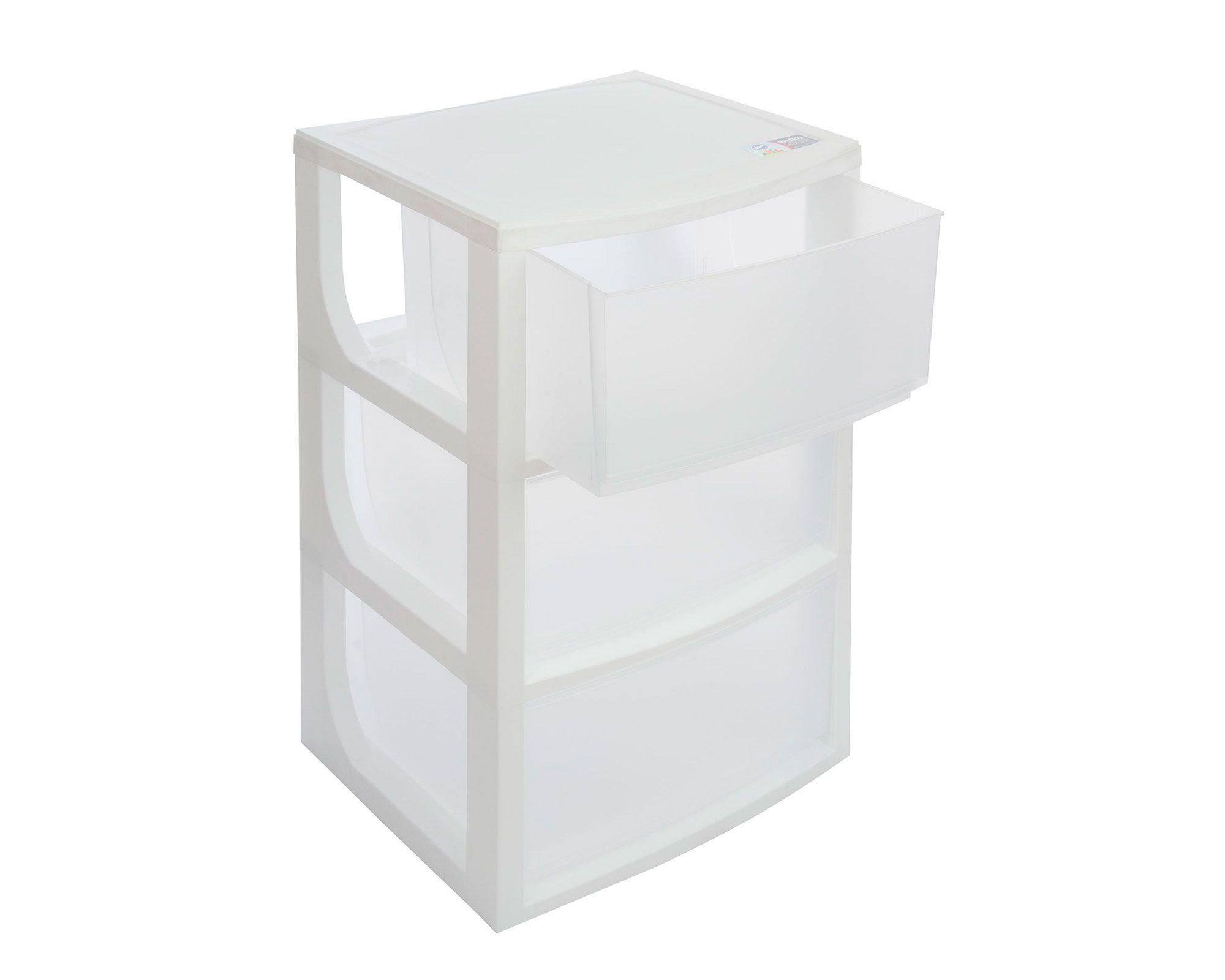 Mueble organizador 3 cajones blanco Wenco-1