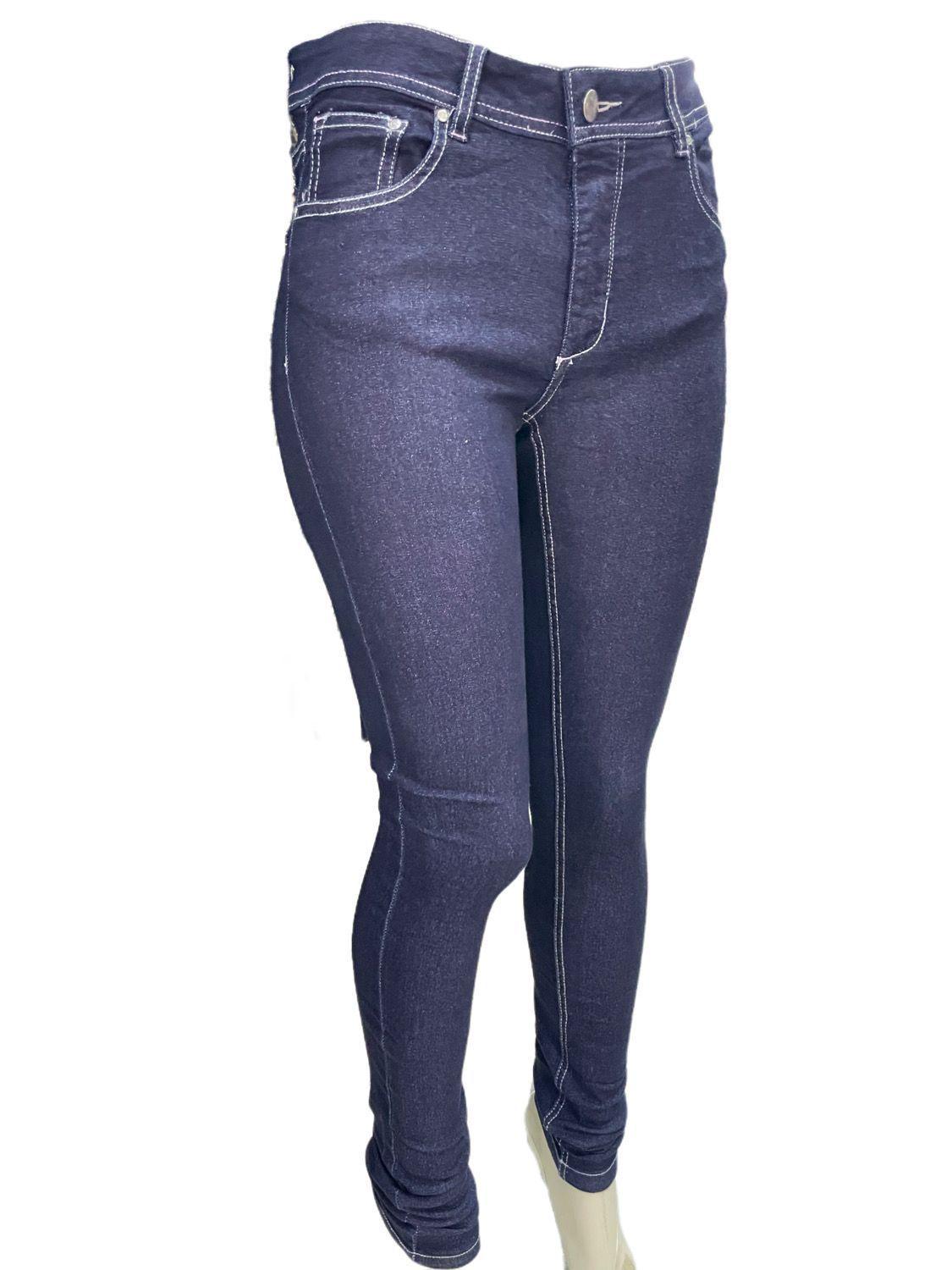 Jean Súper Elástico Pierna Súper Largo Moda-0