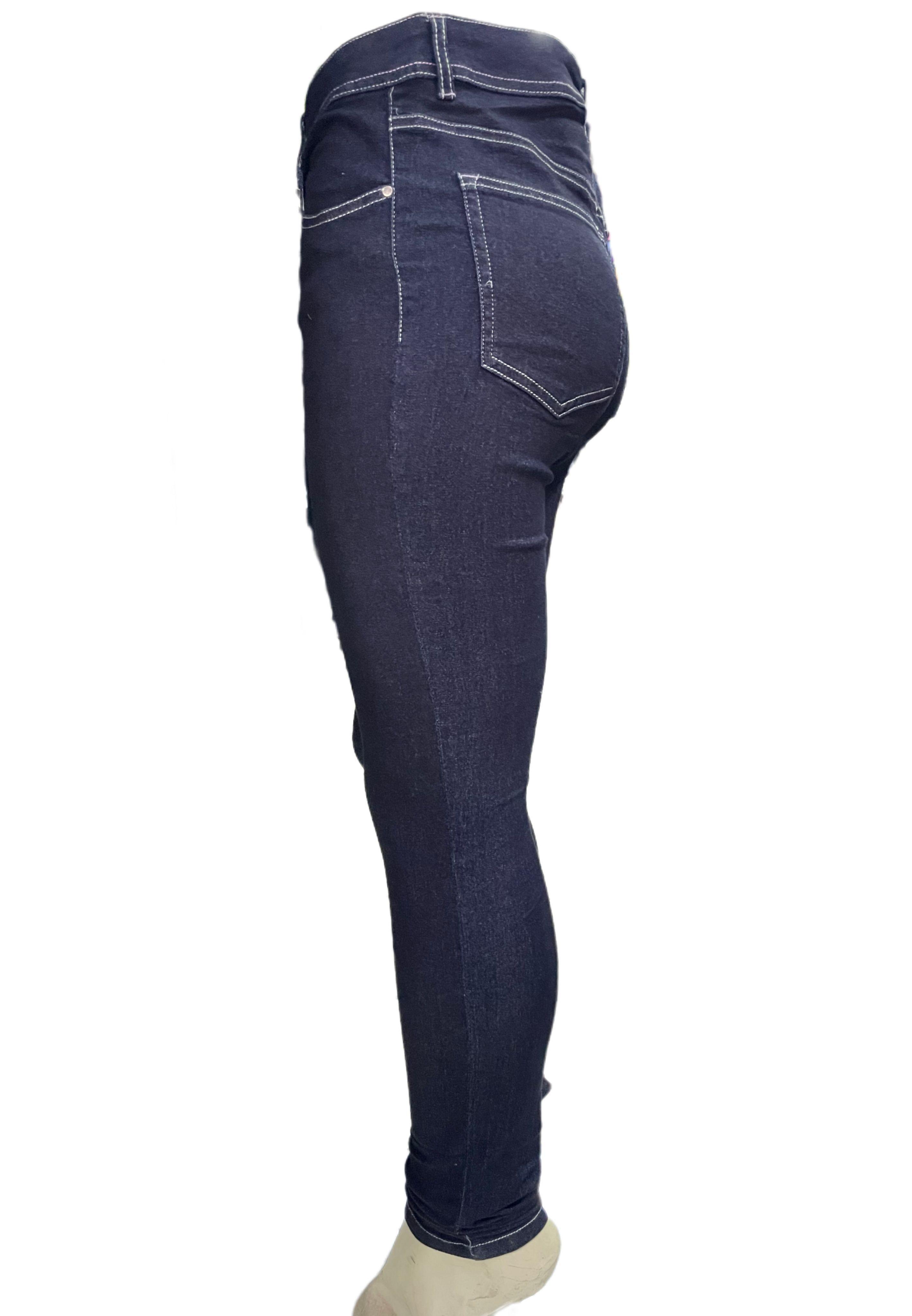 Jean Súper Elástico Pierna Súper Largo Moda-3