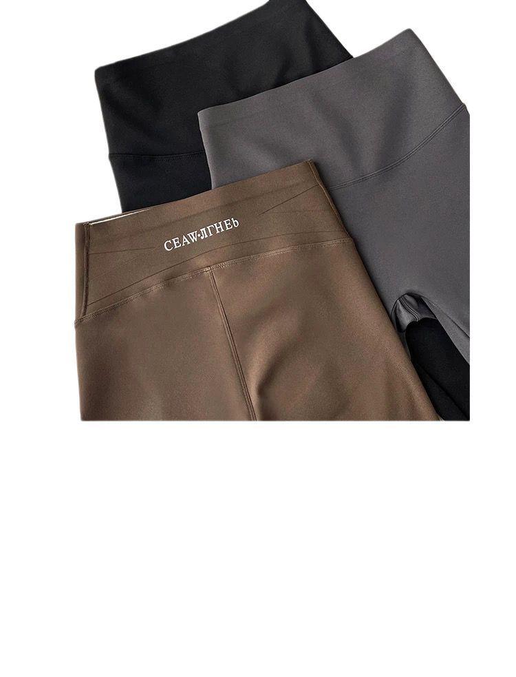 Calza Leggings Con Polar para Levantar Glúteos Cinturón De Látex-4