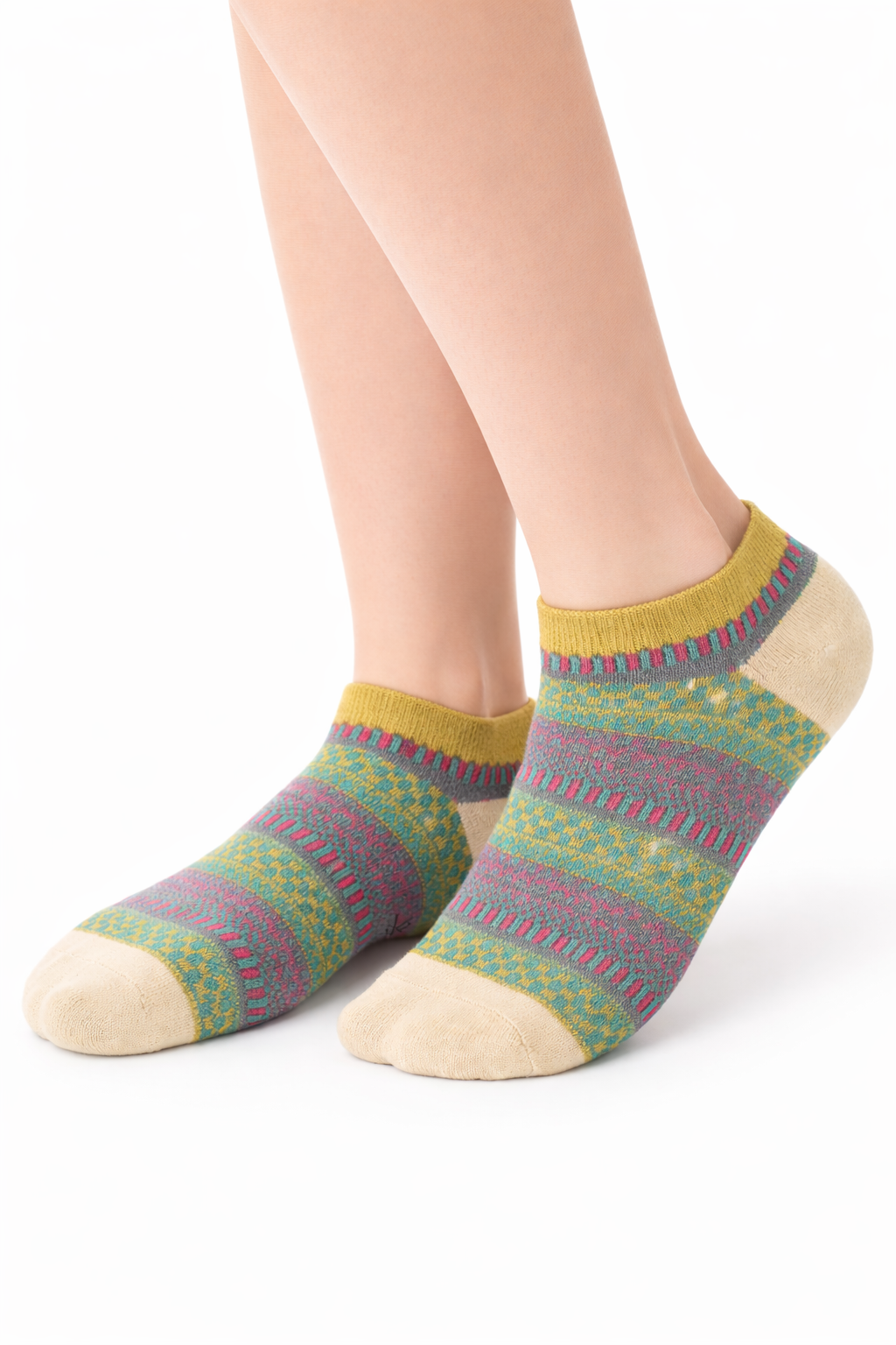 Pack 5 Calcetines mujer NW tobillo  Diseño Exclusivo  Cómodos y Resistentes-2