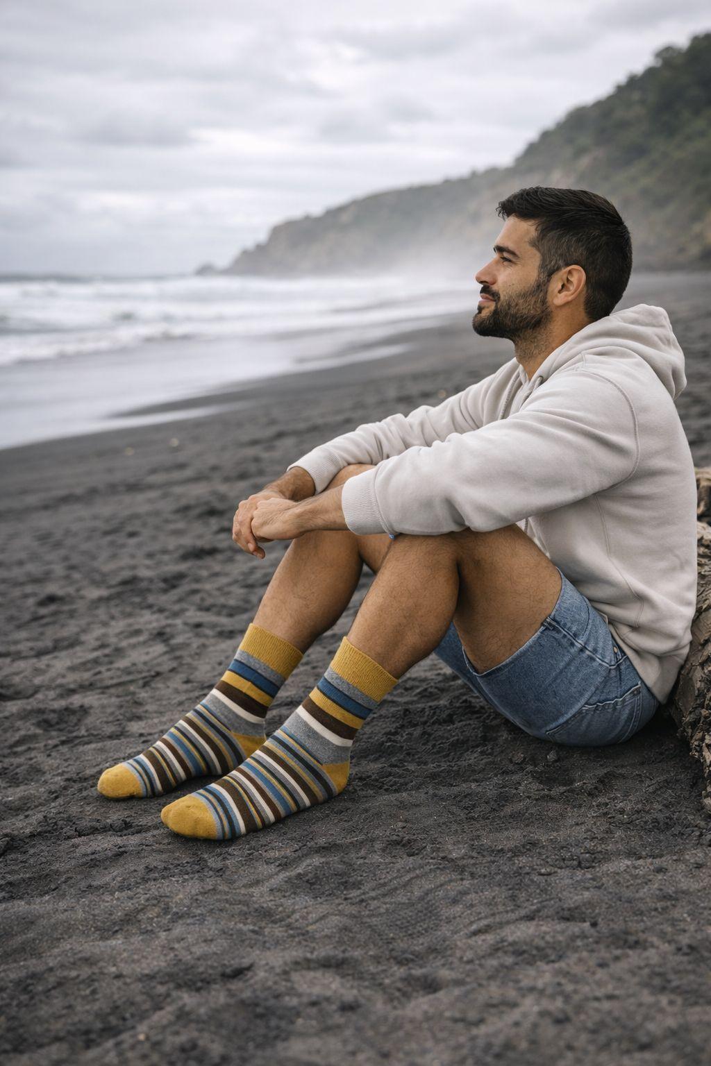 Calcetines Crew Estampados Pack 3 Unisex Colores Vivos-2