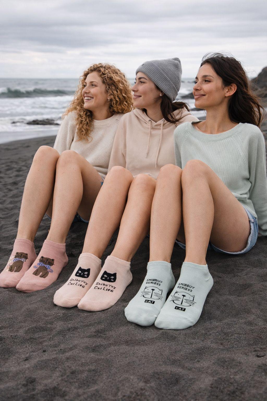 Pack 5 Calcetines Tobillo Mujer Diseño NW Confort Diario-7