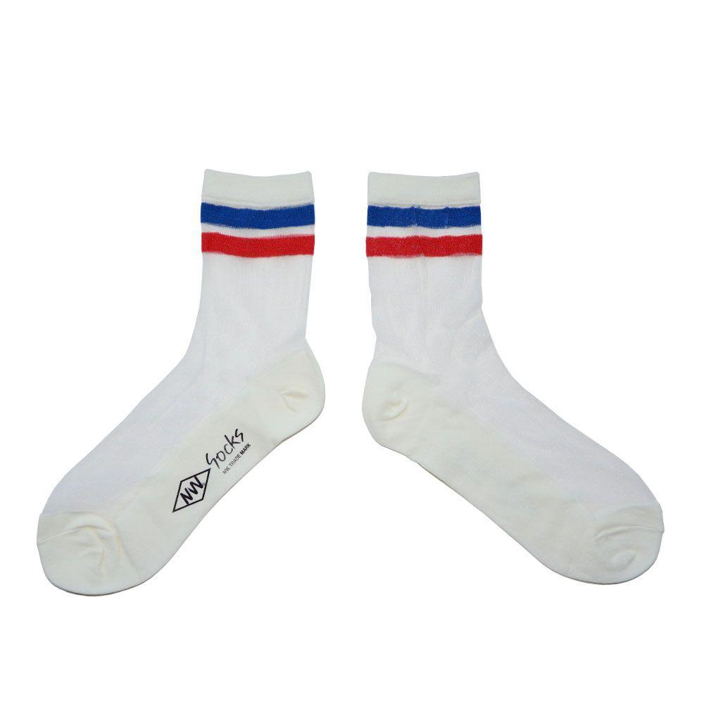 Calcetines con diseño,Transparentes,  NW, modelo crew, 4 pares-4