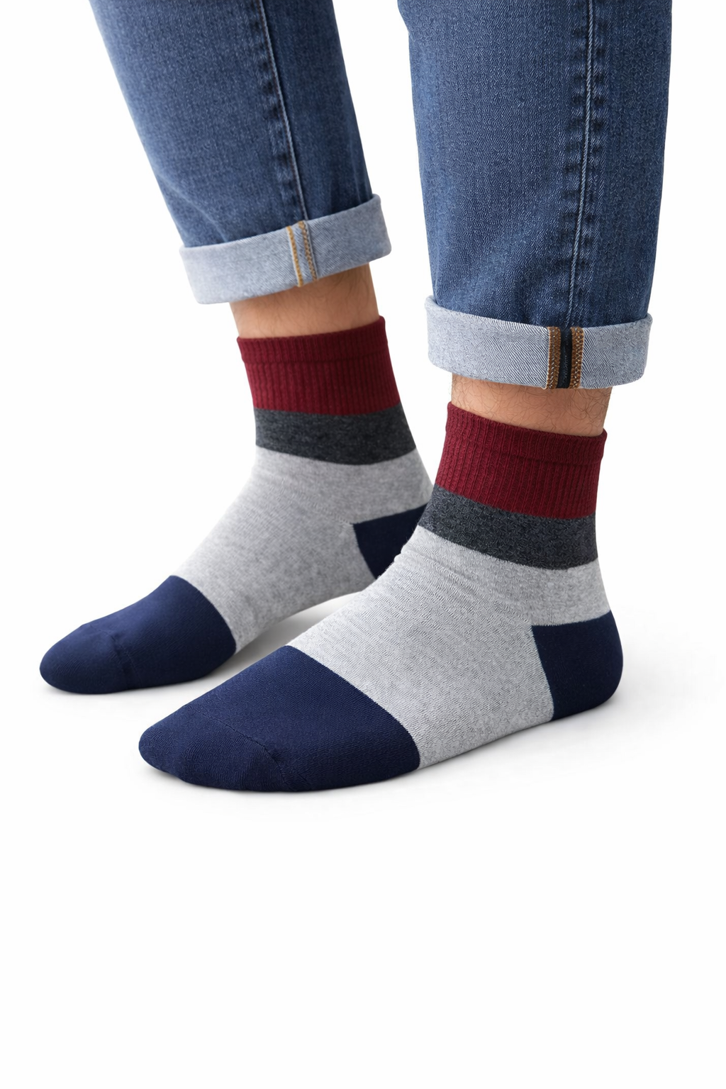 Pack 3 Calcetines Hombre NW Crew  Diseño Exclusivo Cómodos y Resistentes-2