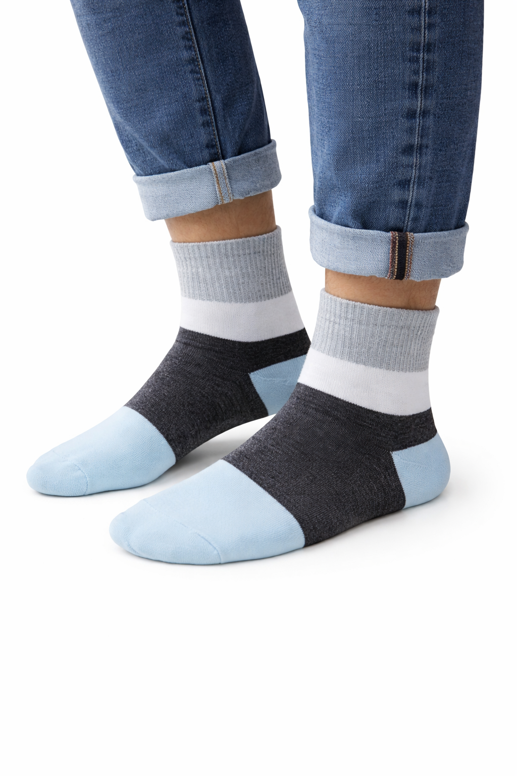 Pack 3 Calcetines Hombre NW Crew  Diseño Exclusivo Cómodos y Resistentes-4