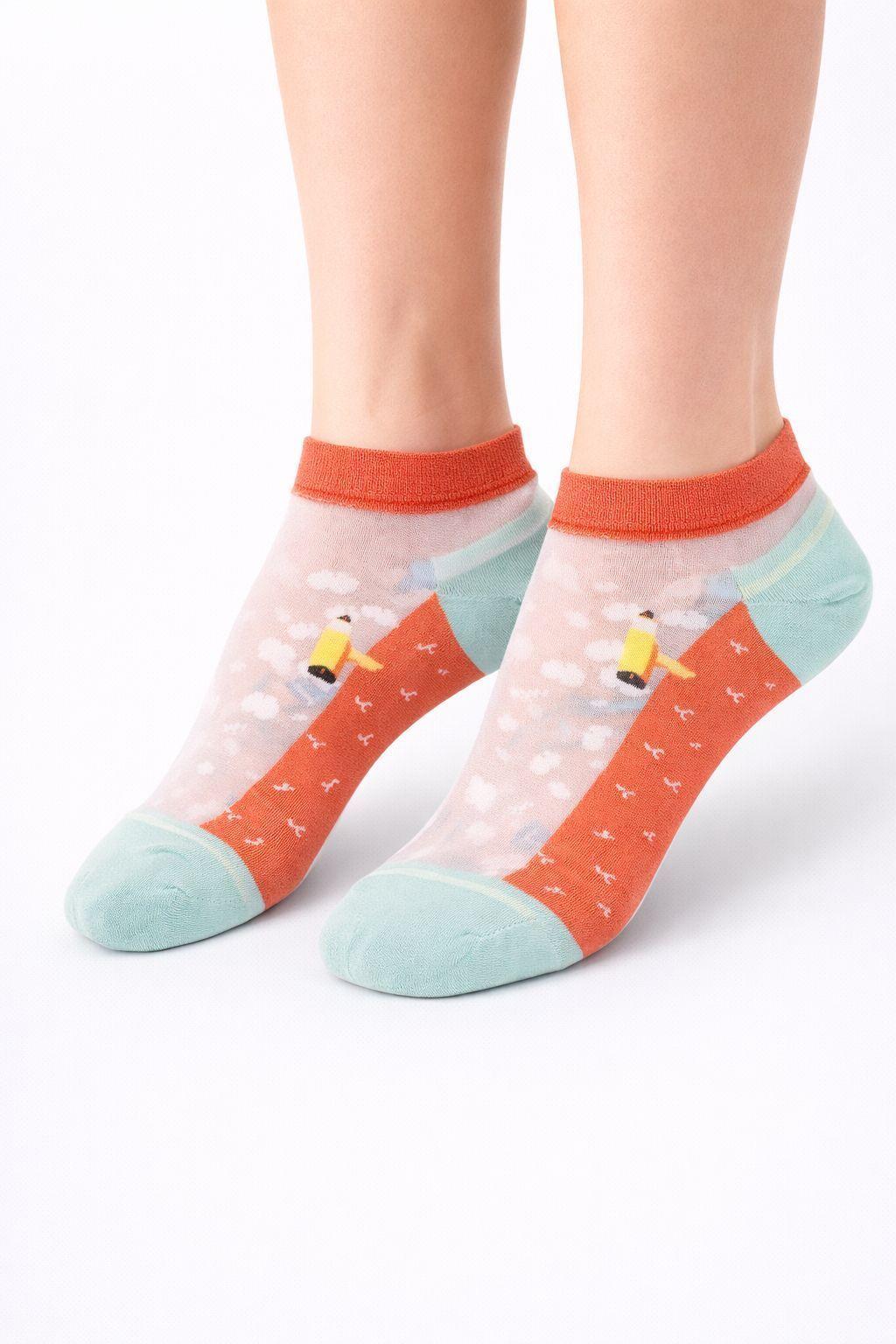Calcetines Transparentes Tobilleros Pack 5 Mujer Nylon-6