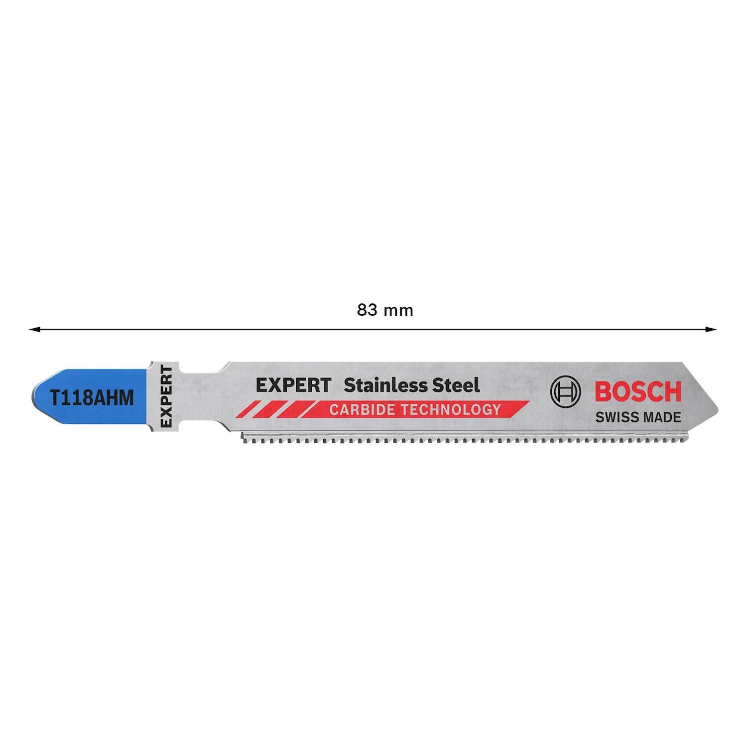 Hoja Caladora Bosch Expert T118AHM Inox Metal Fino 2 Piezas-2