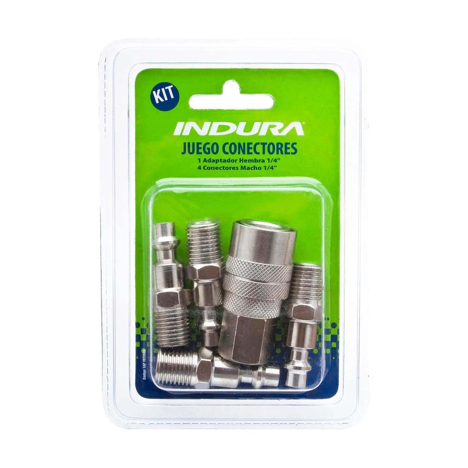 Set Conectores Rápidos INDURA 1023803 5 Pzs Compresor 1/4-0