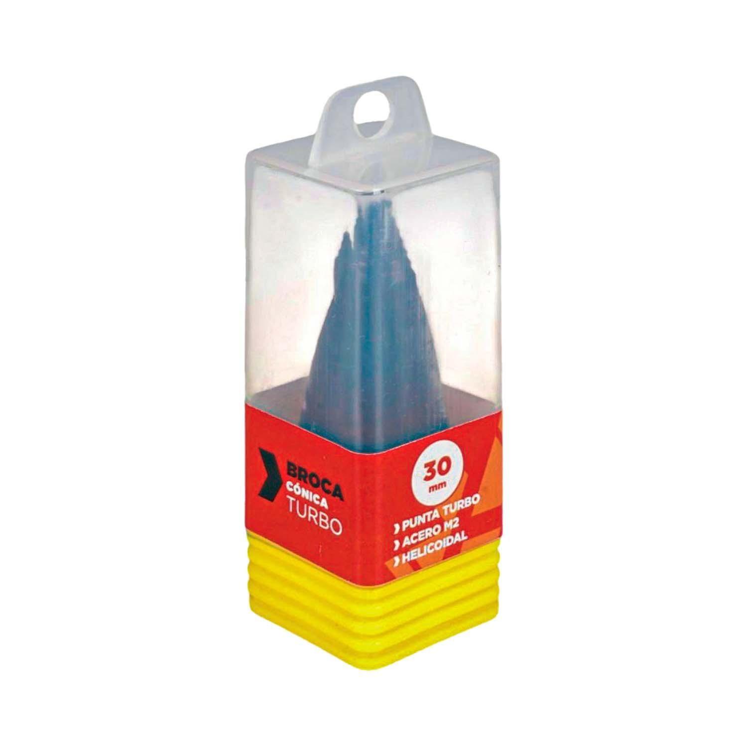 Broca Cónica Turbo Escalonada Hemic 30mm HSS-M2 Metal TiAlN-1