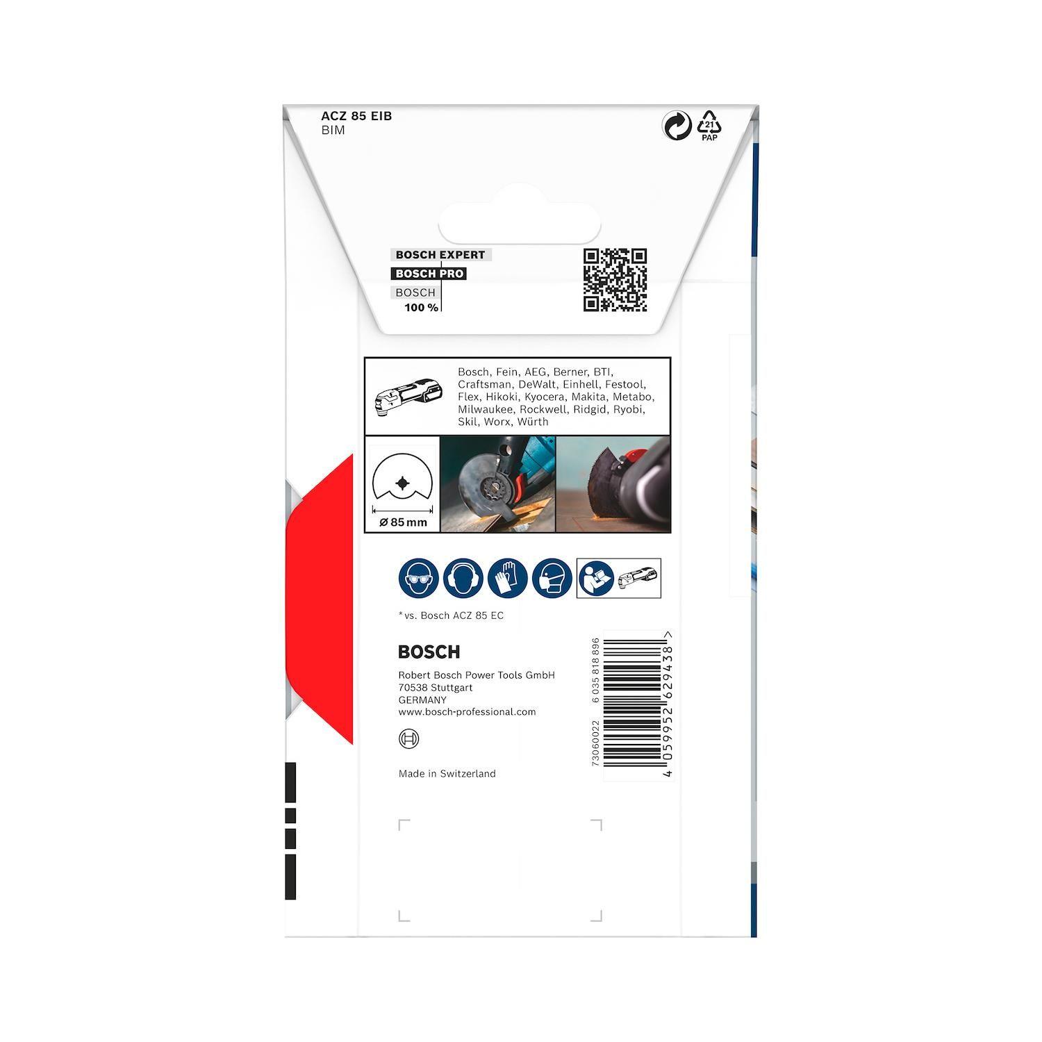 Hoja Segmentada Bosch ACZ85EIB Starlock BIM 85mm-8