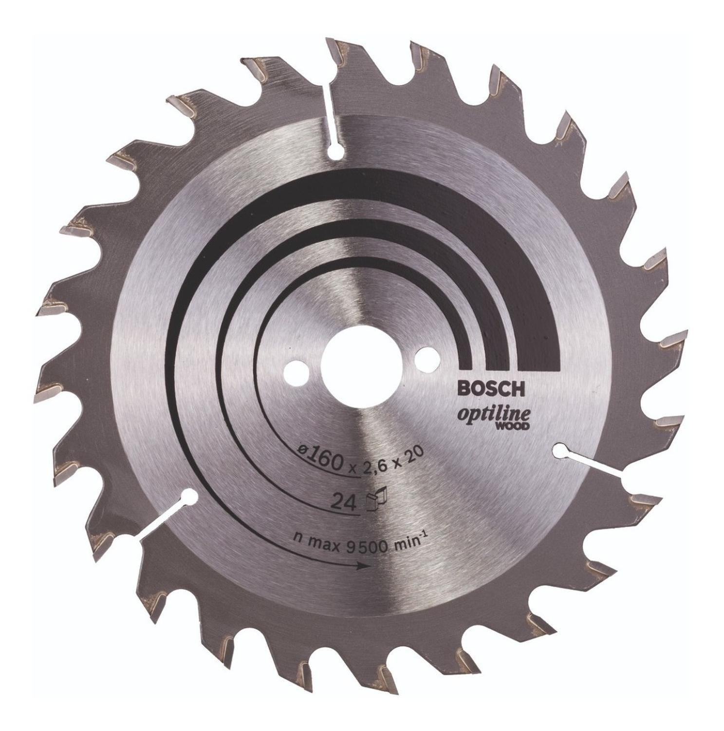 Disco De Sierra Circular Optiline 160mm 24 Dientes Bosch-0
