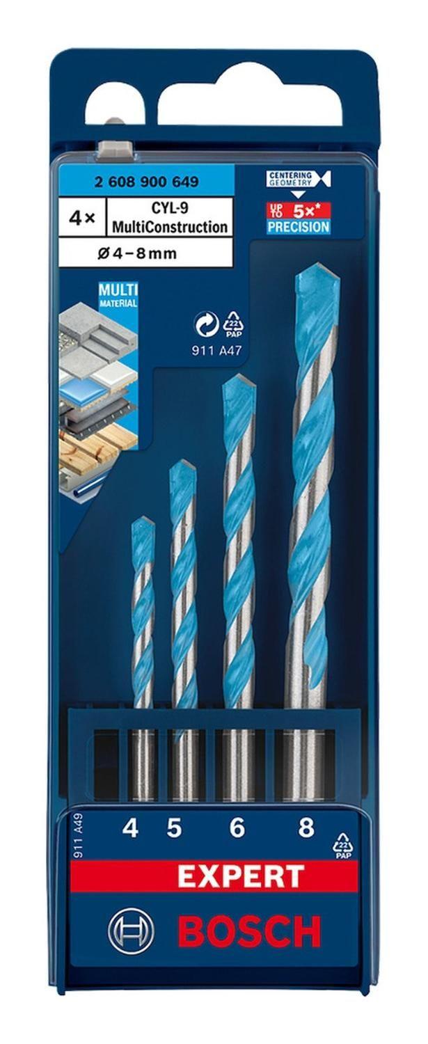 Set 4 Brocas Expert Cyl-9 Multiconstruction Ø4, 5, 6, 8mm-2