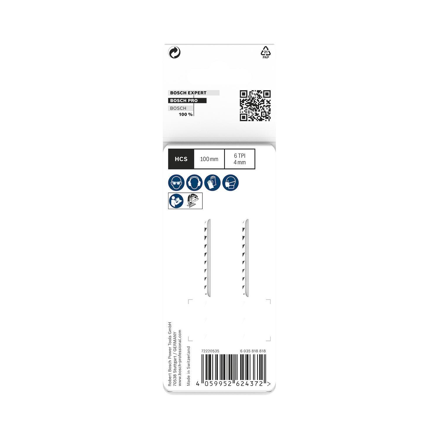 Hoja Caladora Bosch PRO T144DP Madera Recta Precisa 2 Piezas-2