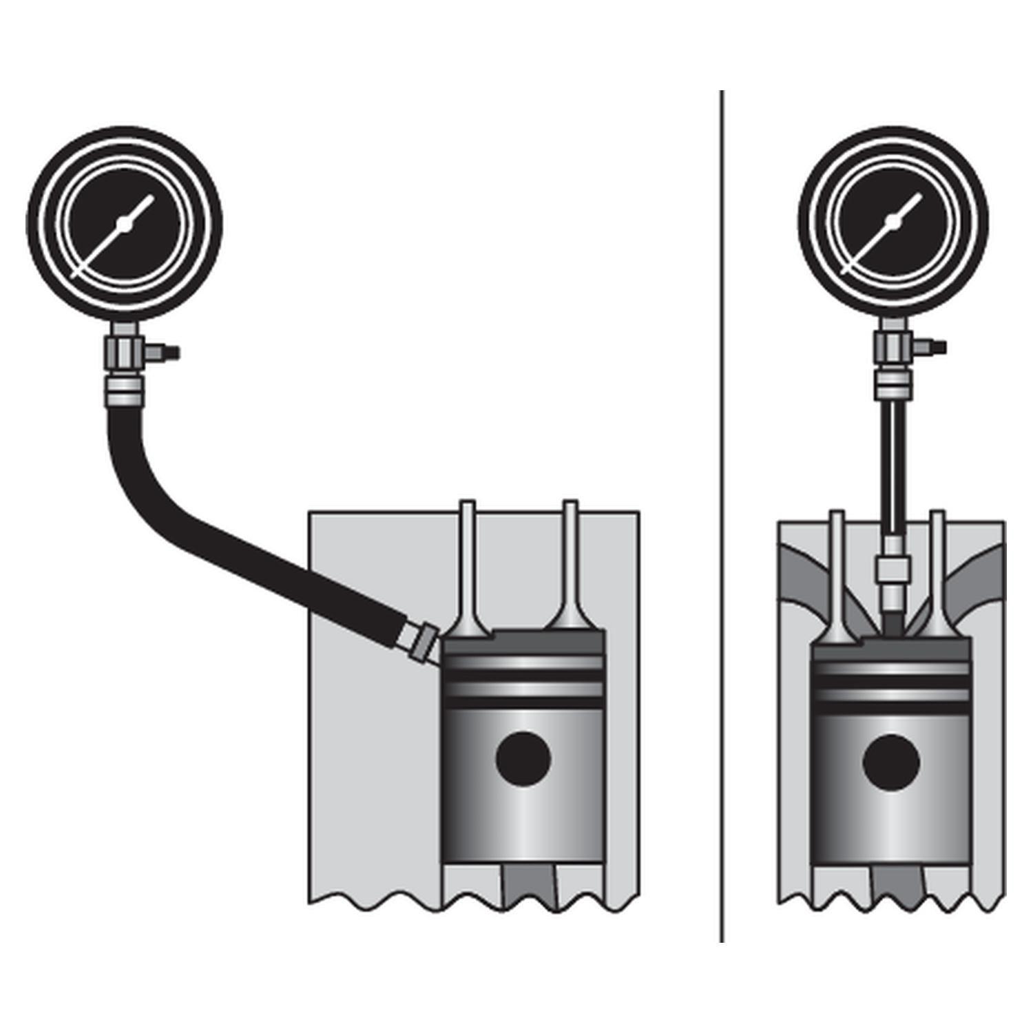 Compresímetro Motor Bencina YATO YT-7301 Manómetro 65mm-2