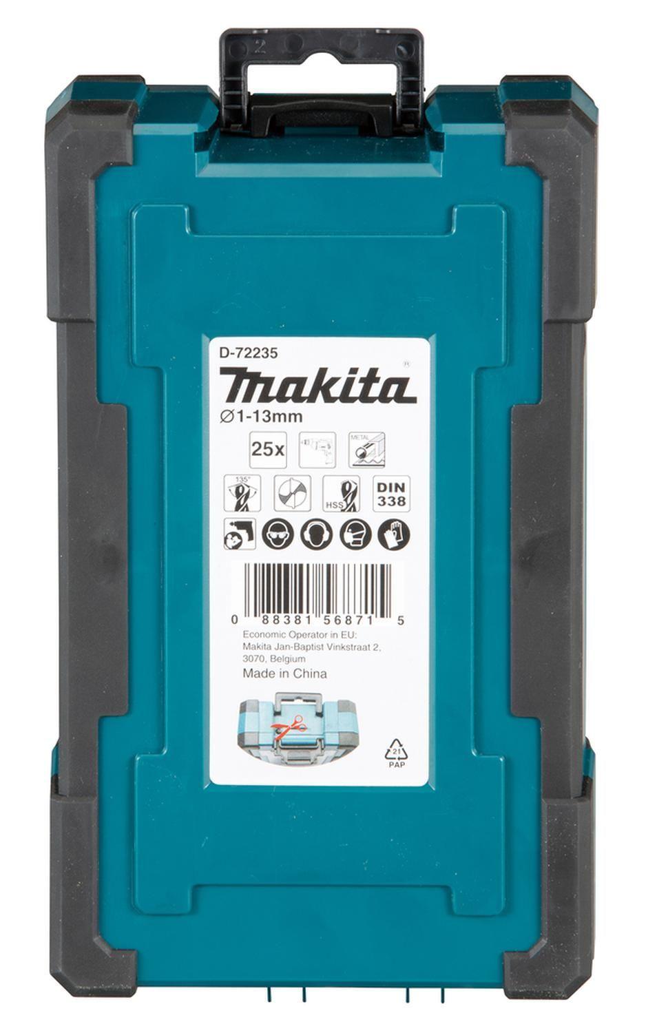 Set Brocas Para Metal HSS-Tin | 1-13mm | 25 Pzas - Makita-3