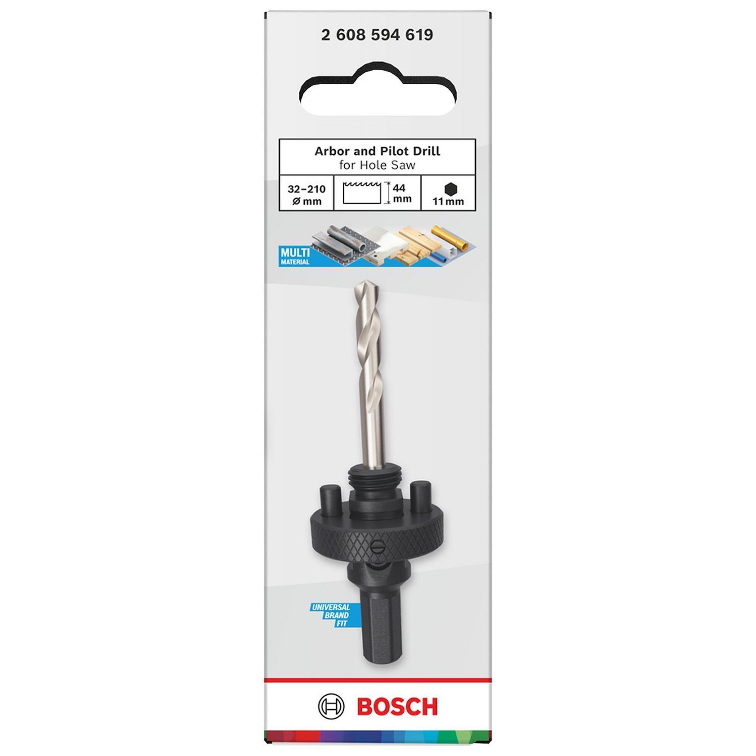 Adaptador Sierra Copa Bosch 2608594619 32-210mm Broca Piloto-1