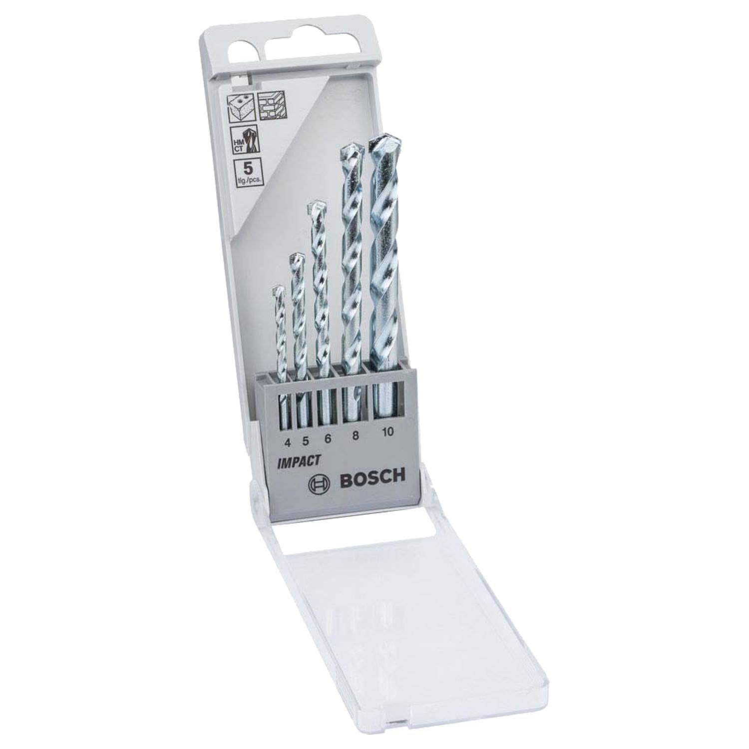 Set Brocas Para Concreto CYL-1 (4, 5, 6, 8, 10mm) 5 Pzas. - Bosch-0