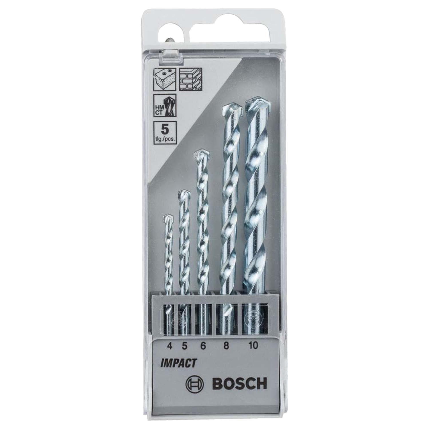 Set Brocas Para Concreto CYL-1 (4, 5, 6, 8, 10mm) 5 Pzas. - Bosch-1