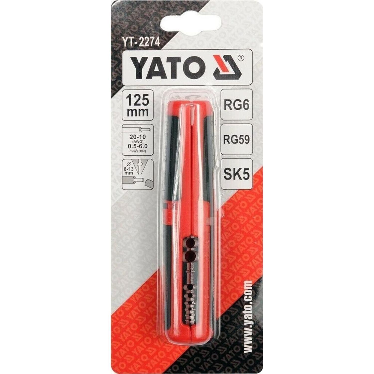 Pelacables Manual 0,5-6 mm² 125 mm Yato YT-2274-6