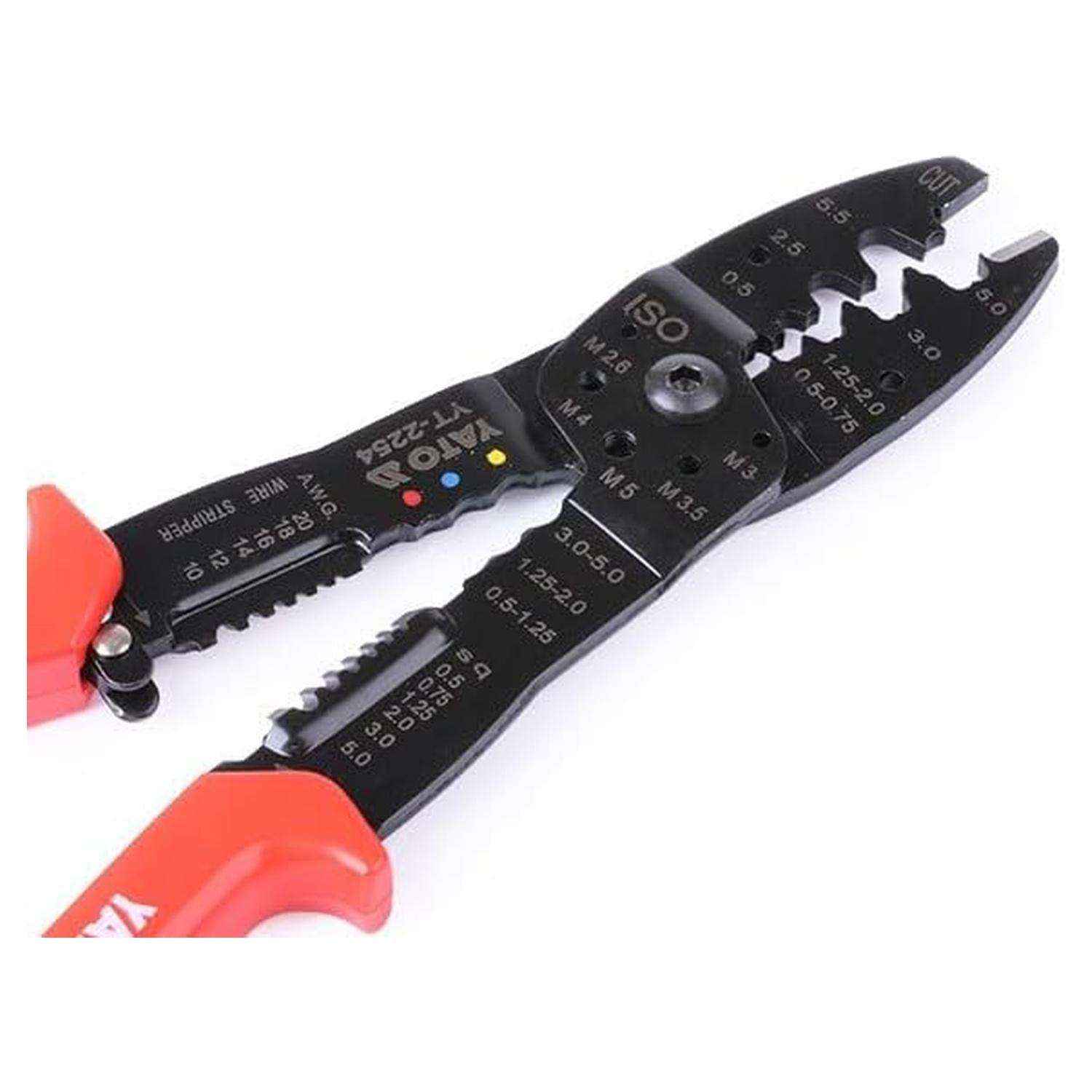 Alicate Pela Cables y Crimpeador Yato YT-2254 6en1 250mm-1