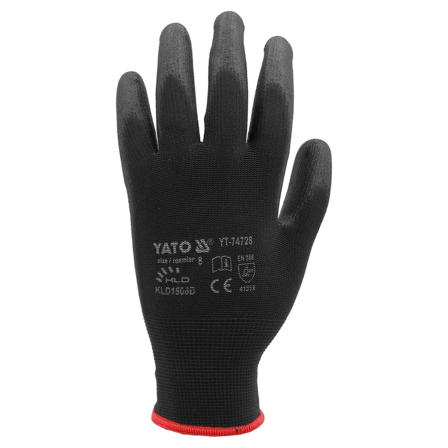 Guantes De Trabajo Nylon / PU - Yato-2