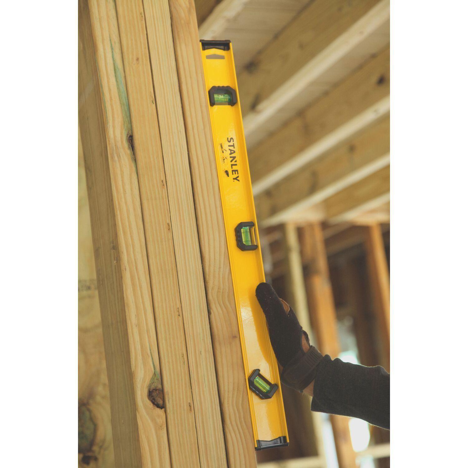 Nivel Aluminio Stanley STHT42074-LA 24" I-Beam 3 Gotas-2