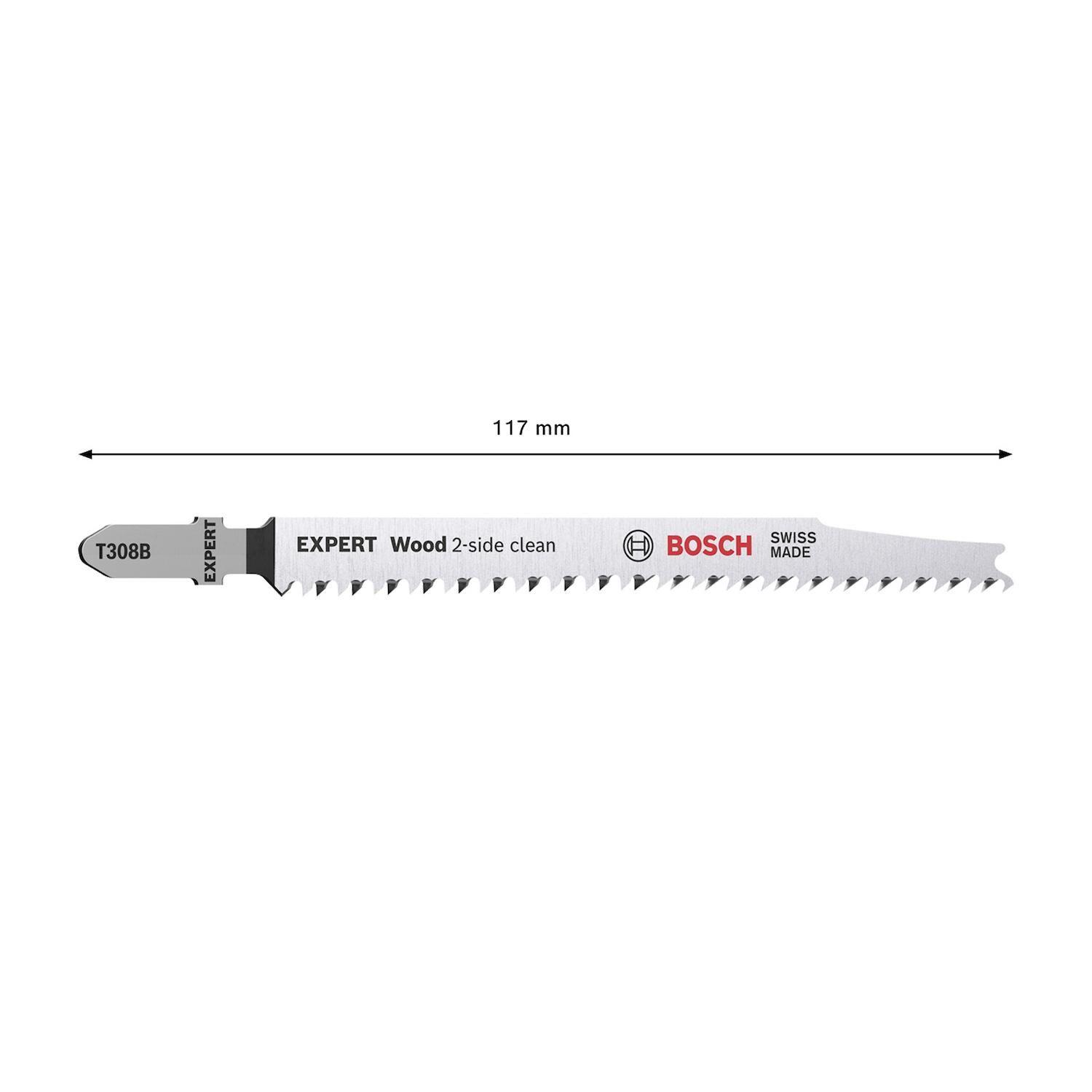 Hoja Caladora Bosch Expert T308B Madera Recta 2 Piezas Limpia-2