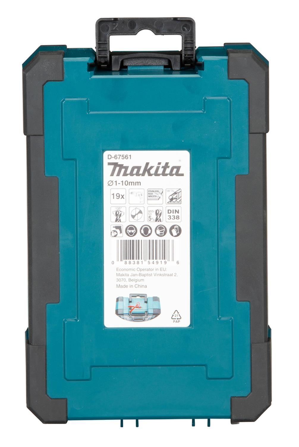 Juego de Brocas Para Metal HSS- CO 1-10mm 19 Pzas - Makita-3